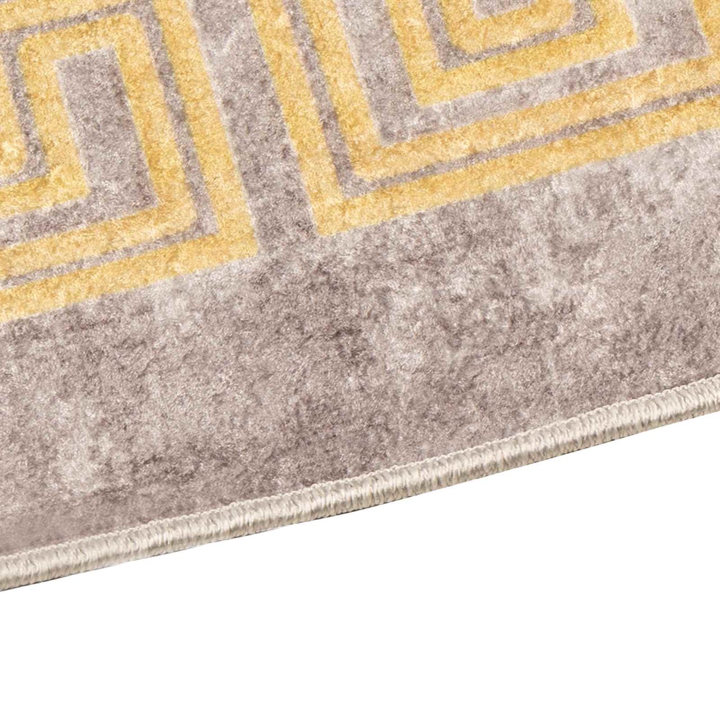 Teppichläufer MARSA Grau 80 x 350 cm Polyester und PVC