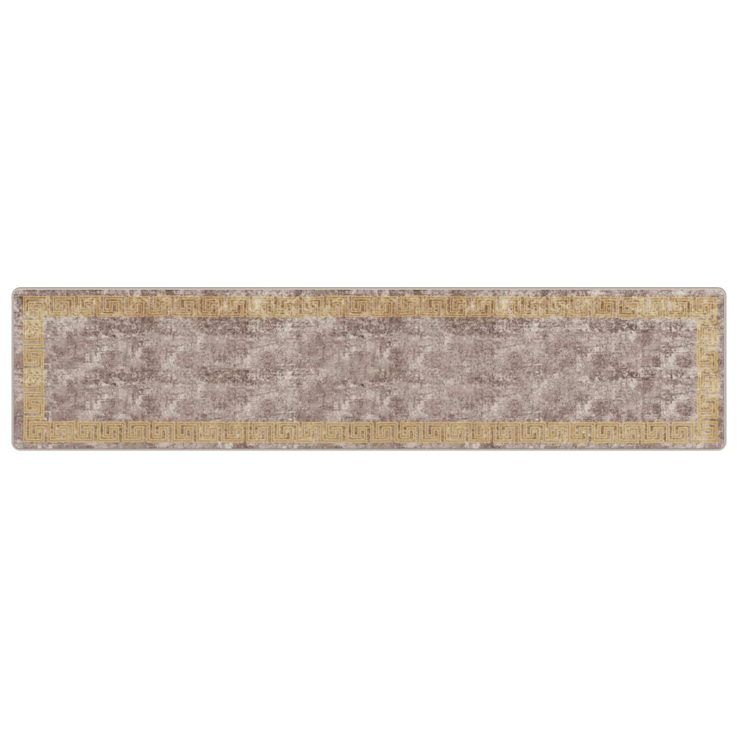 Teppichläufer MARSA Grau 80 x 350 cm Polyester und PVC