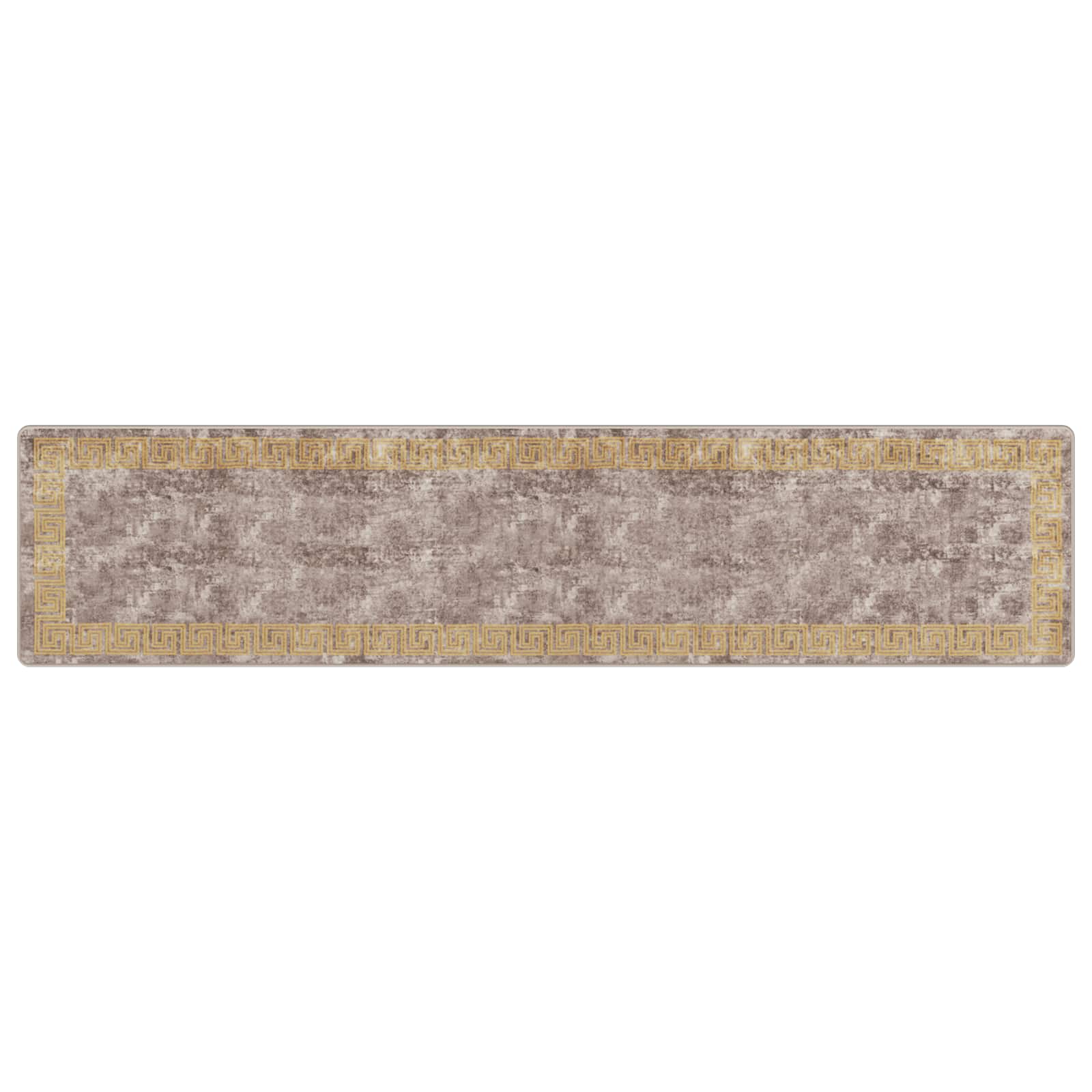 Teppichläufer MARSA Grau 80 x 350 cm Polyester und PVC
