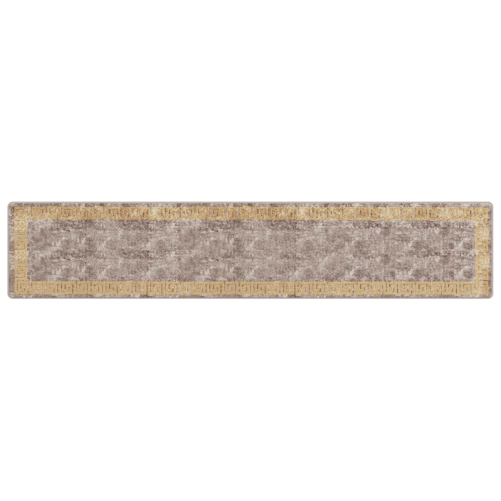 Teppichläufer MARSA Grau 80 x 400 cm Polyester und PVC