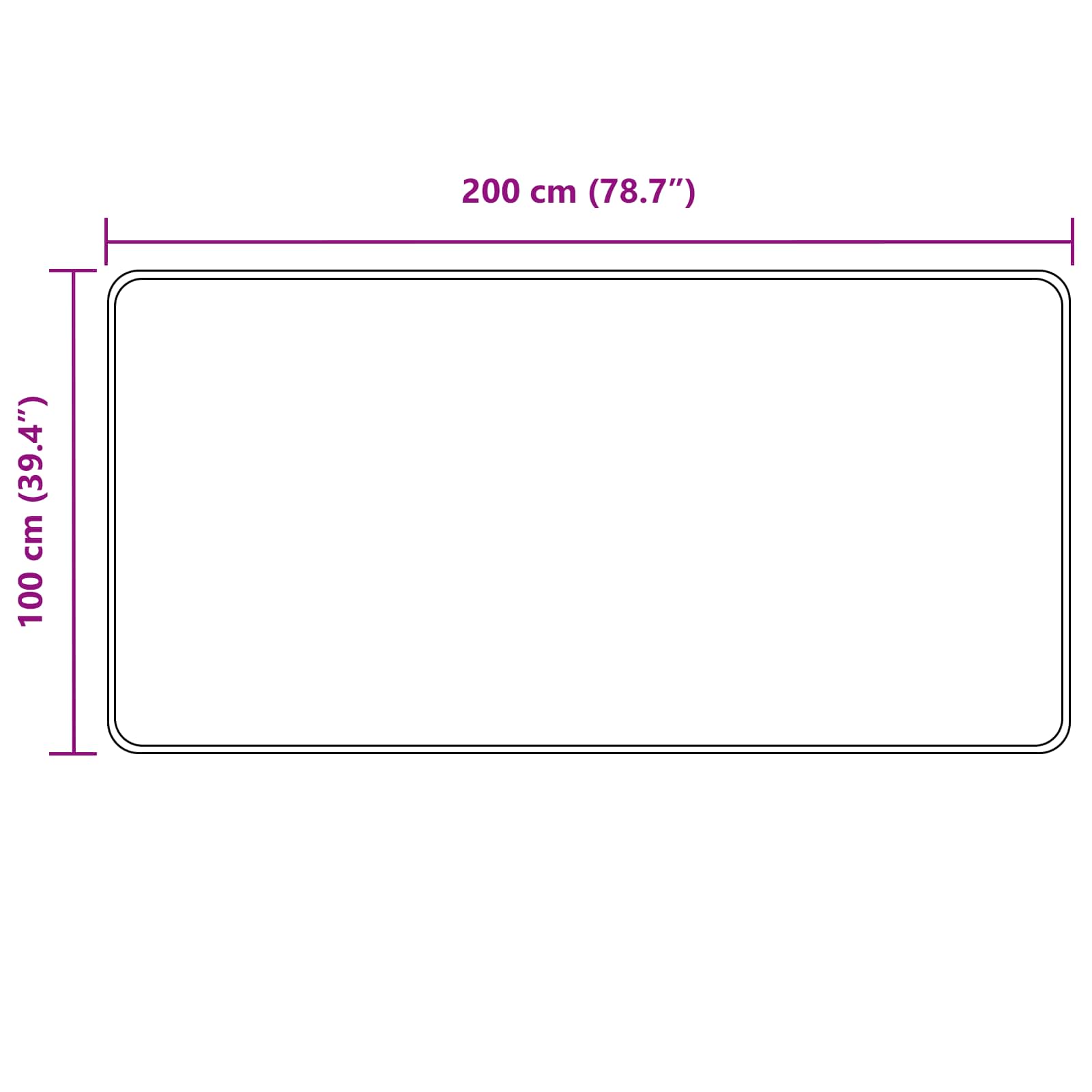 Teppichläufer MARSA Grau 100 x 200 cm Polyester und PVC