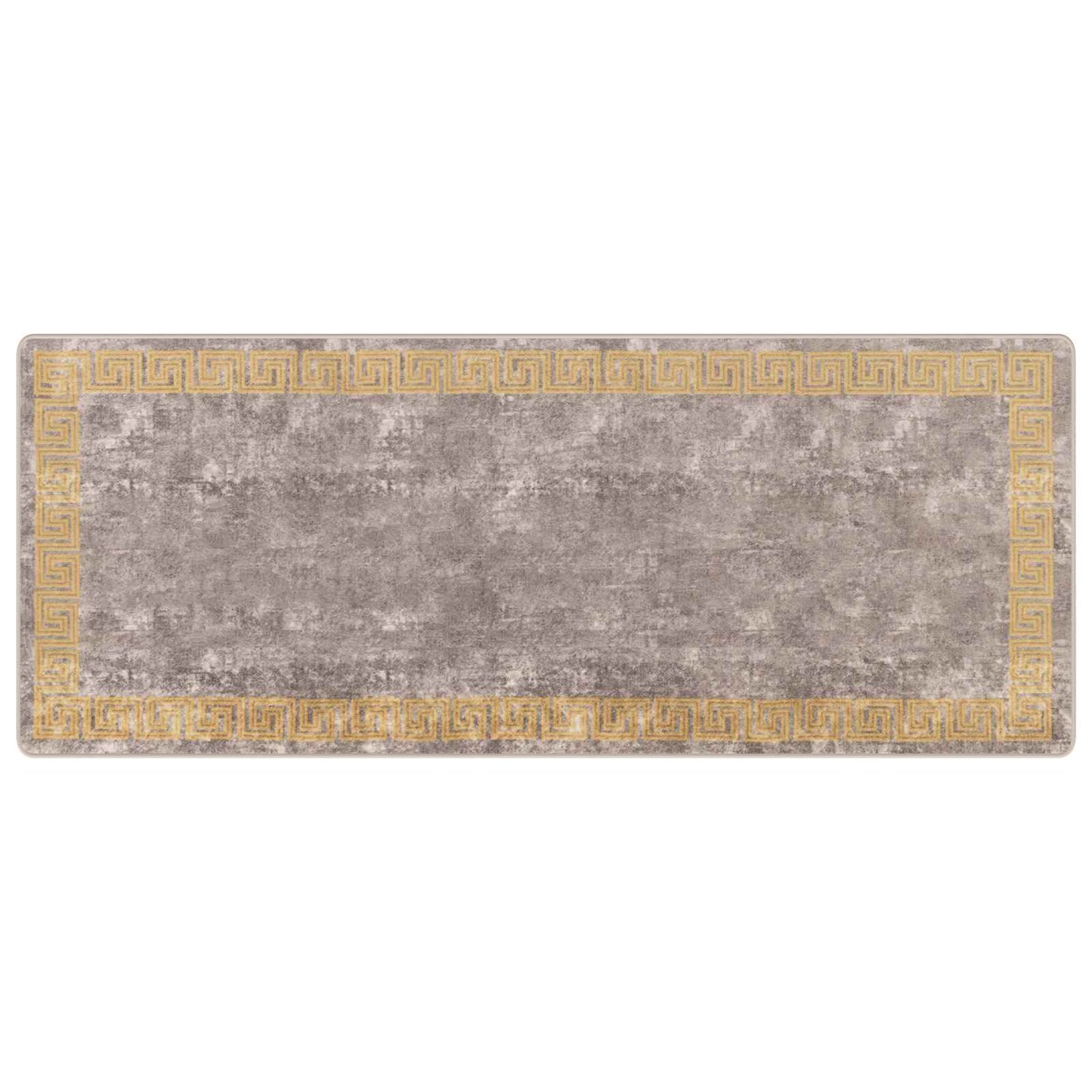 Teppichläufer MARSA Grau 100 x 250 cm Polyester und PVC