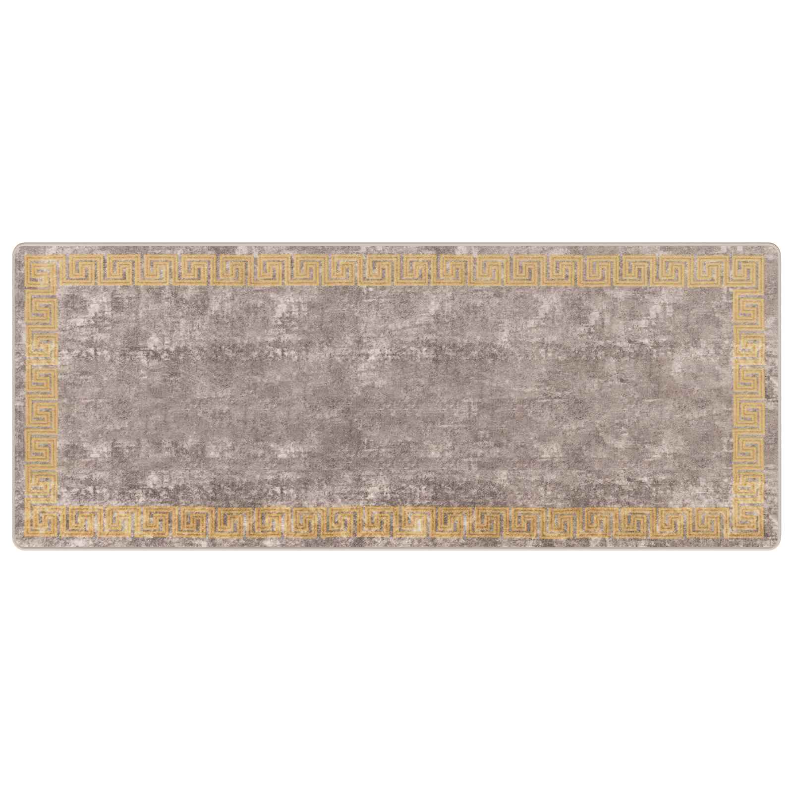 Teppichläufer MARSA Grau 100 x 250 cm Polyester und PVC