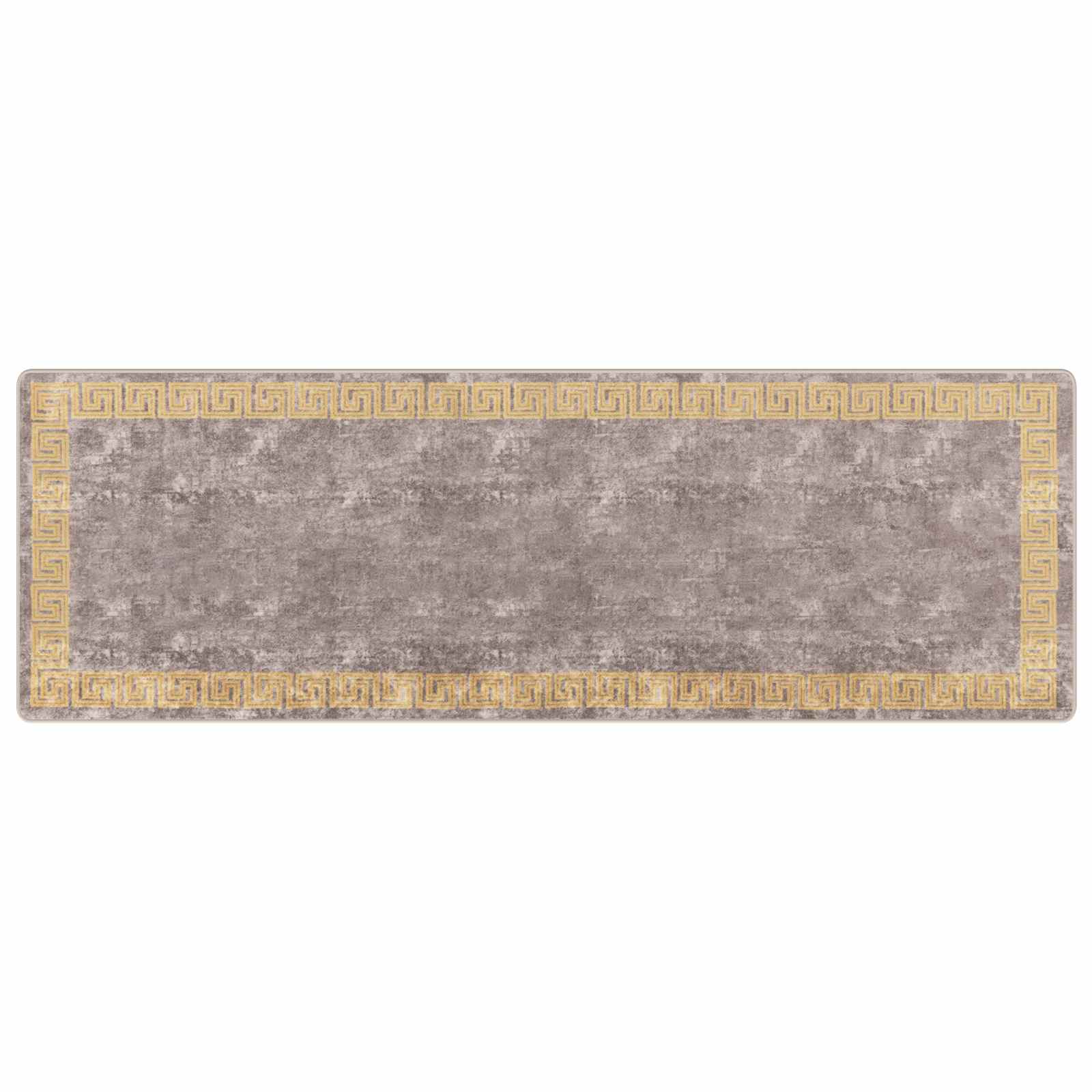 Teppichläufer MARSA Grau 100 x 300 cm Polyester und PVC