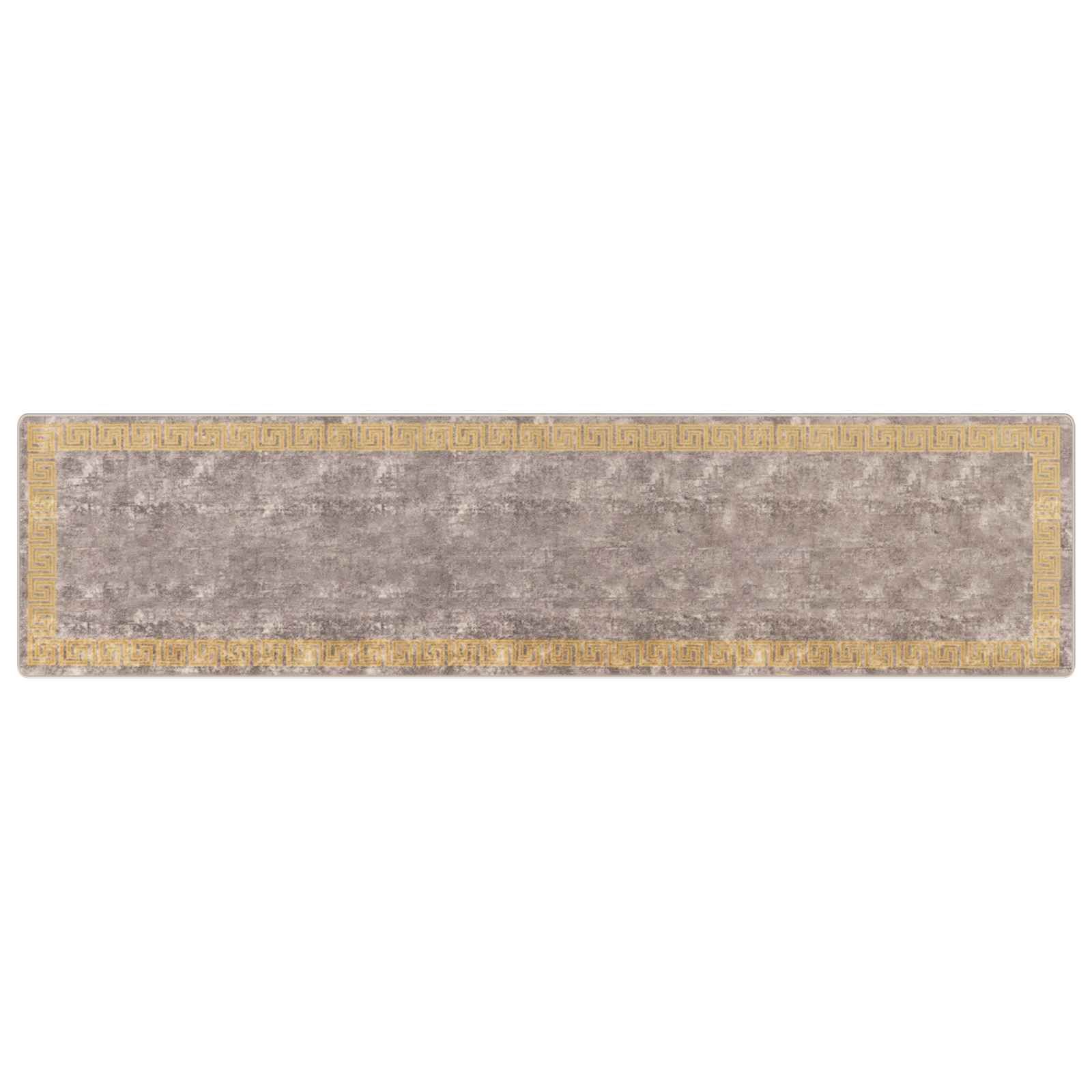 Teppichläufer MARSA Grau 100 x 400 cm Polyester und PVC