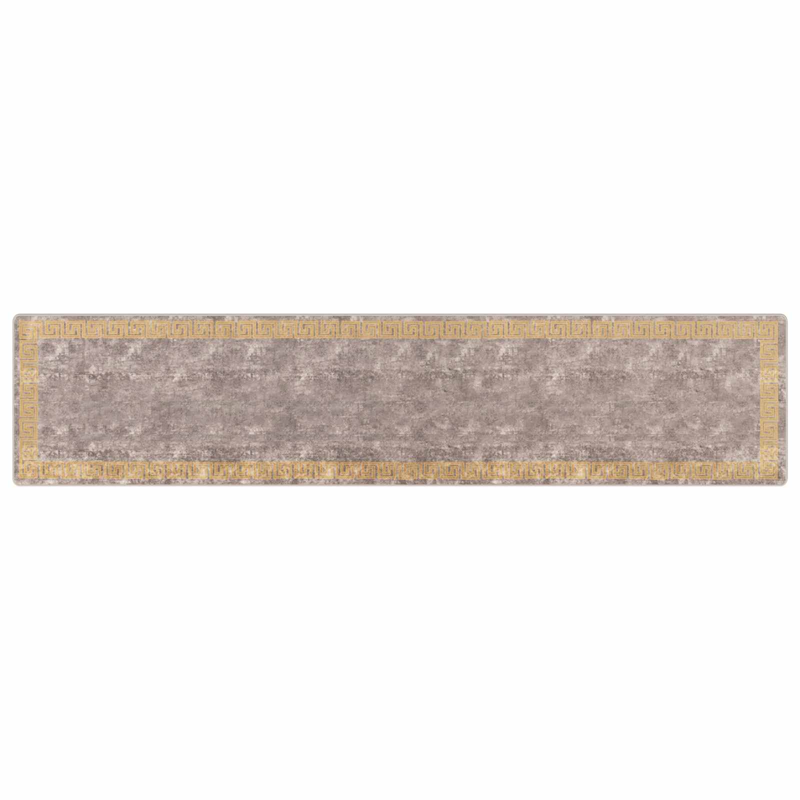 Teppichläufer MARSA Grau 100 x 450 cm Polyester und PVC