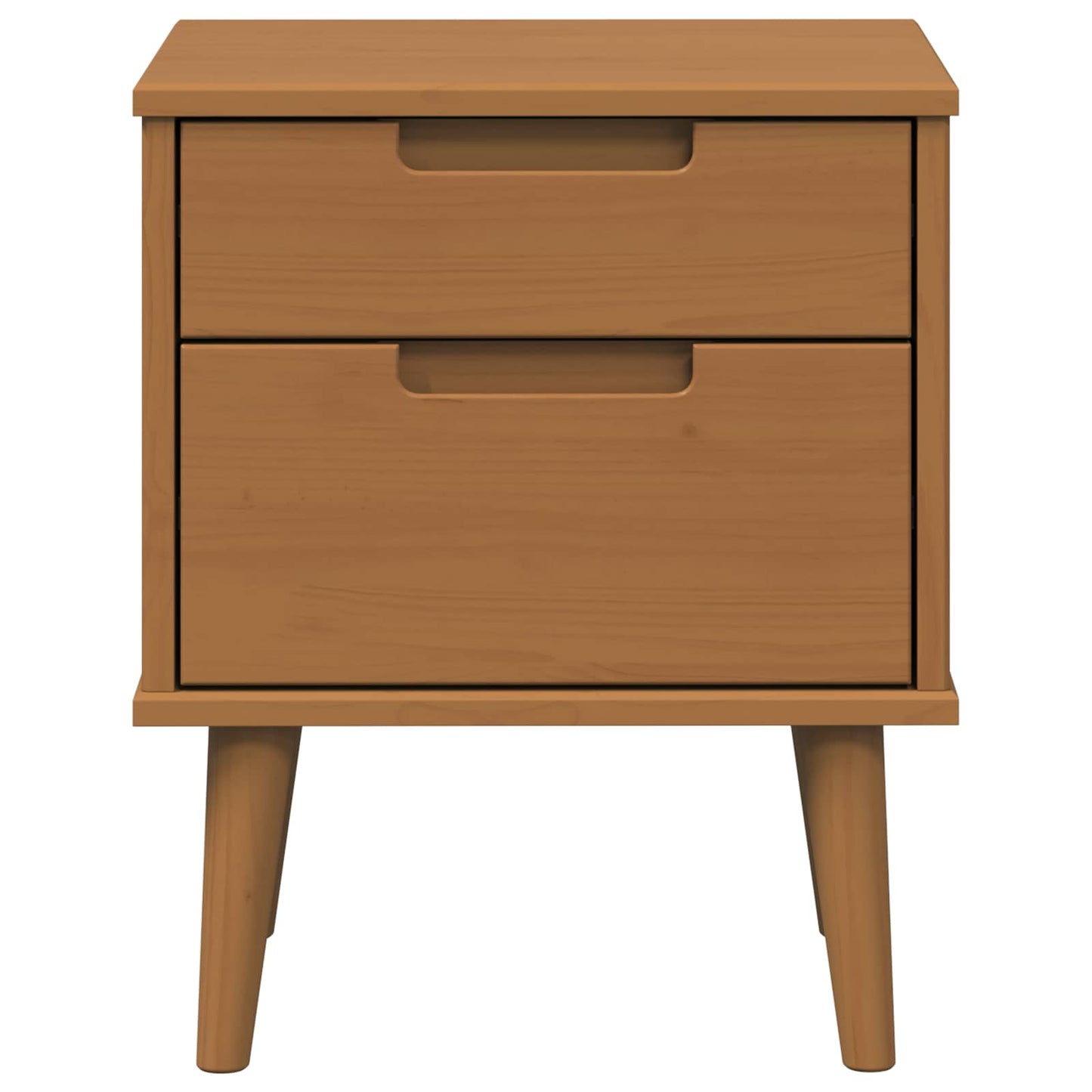 Nachttisch MOLDE Karamell 40 x 35 x 48 cm Massives Kiefernholz