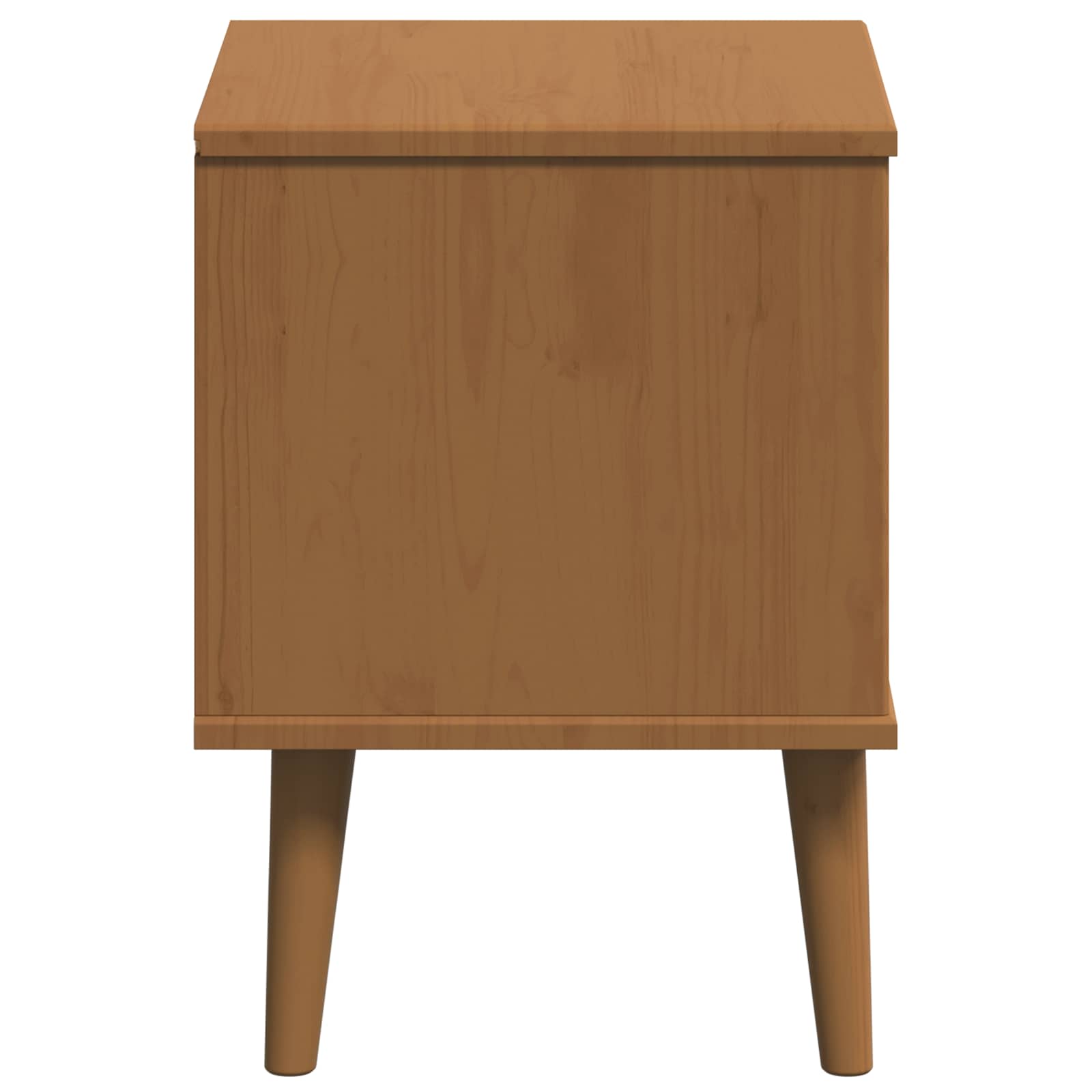 Nachttisch MOLDE Karamell 40 x 35 x 48 cm Massives Kiefernholz