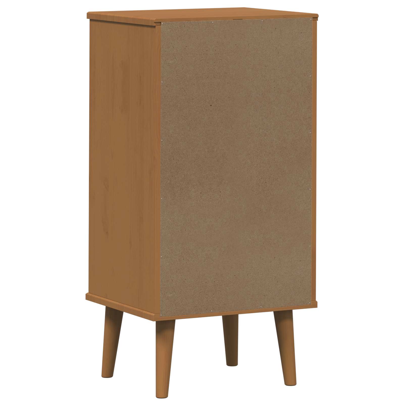 Kommode MOLDE Karamell 40 x 35 x 82 cm Massives Kiefernholz