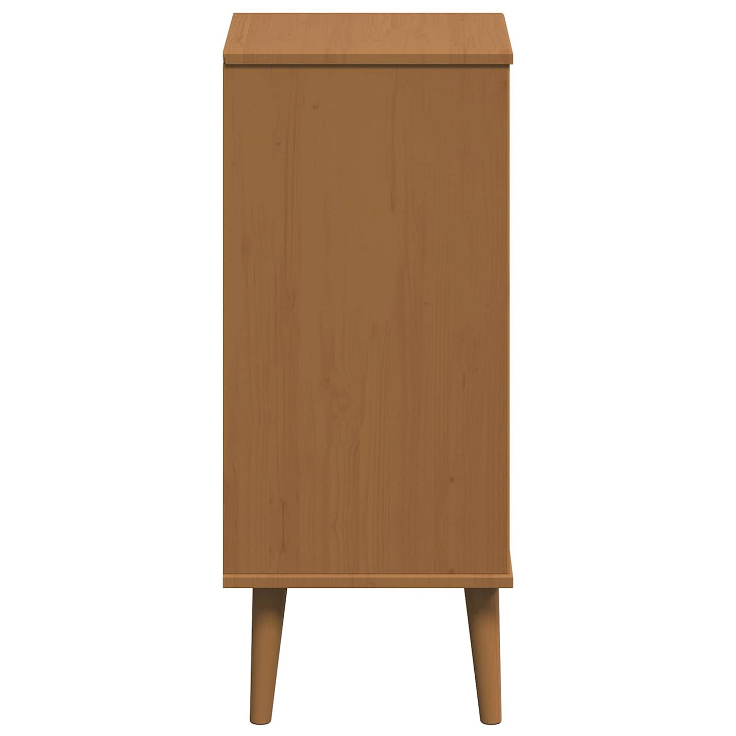 Kommode MOLDE Karamell 40 x 35 x 82 cm Massives Kiefernholz