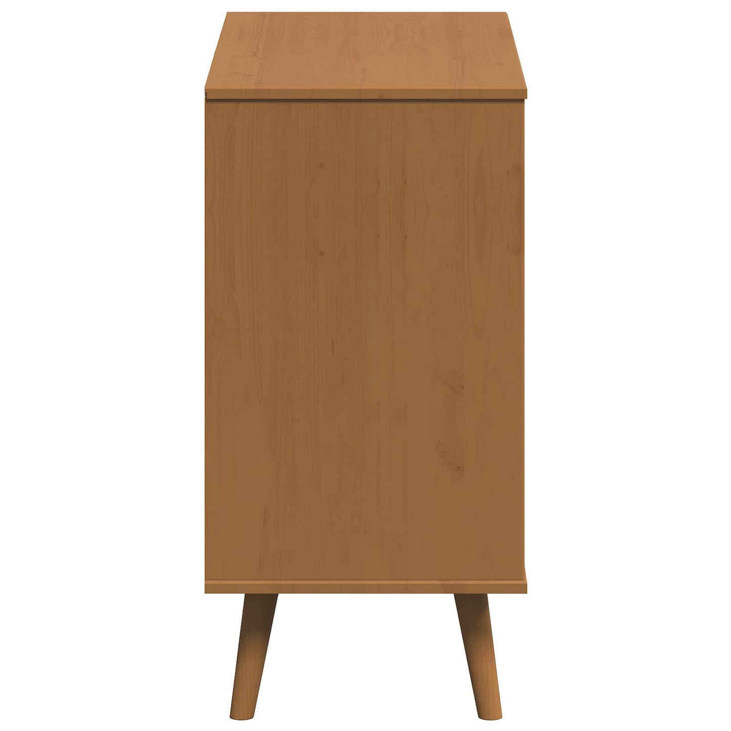 Kommode MOLDE Karamell 80 x 40 x 80 cm Massives Kiefernholz