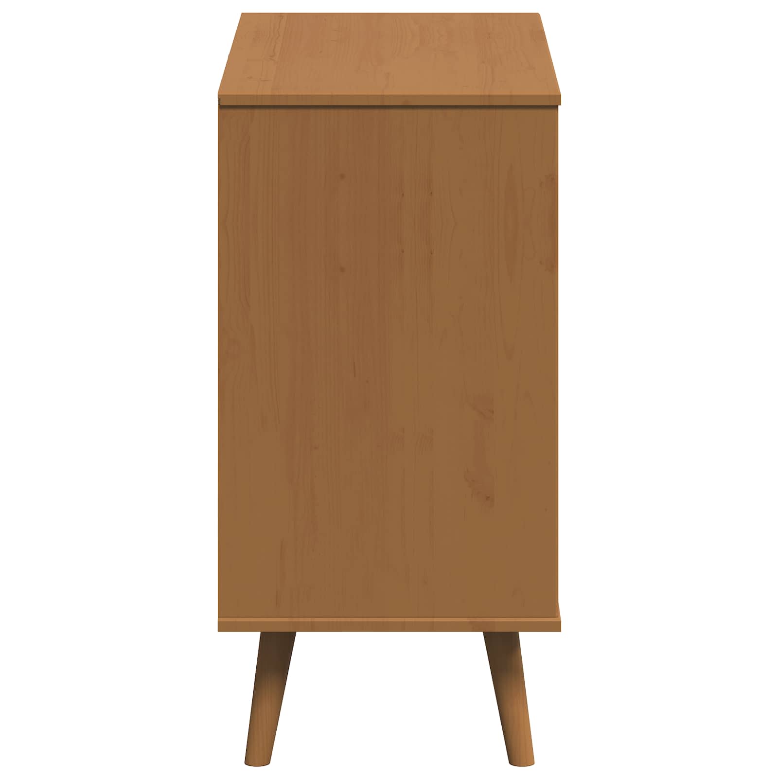 Kommode MOLDE Karamell 80 x 40 x 80 cm Massives Kiefernholz