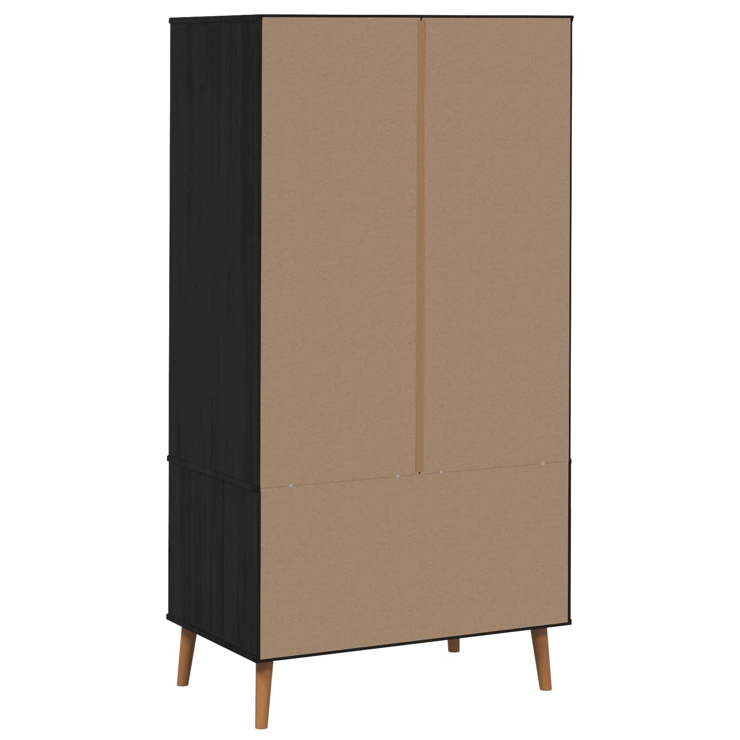 Kleiderschrank MOLDE Schwarz 90 x 55 x 175 cm