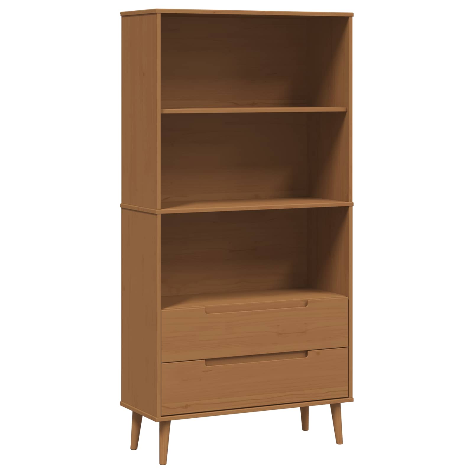 Bücherregal MOLDE 85 x 35 x 170,5 cm Massives Kiefernholz