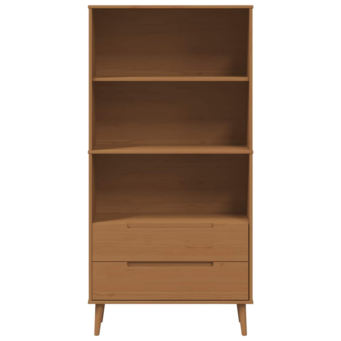 Bücherregal MOLDE 85 x 35 x 170,5 cm Massives Kiefernholz