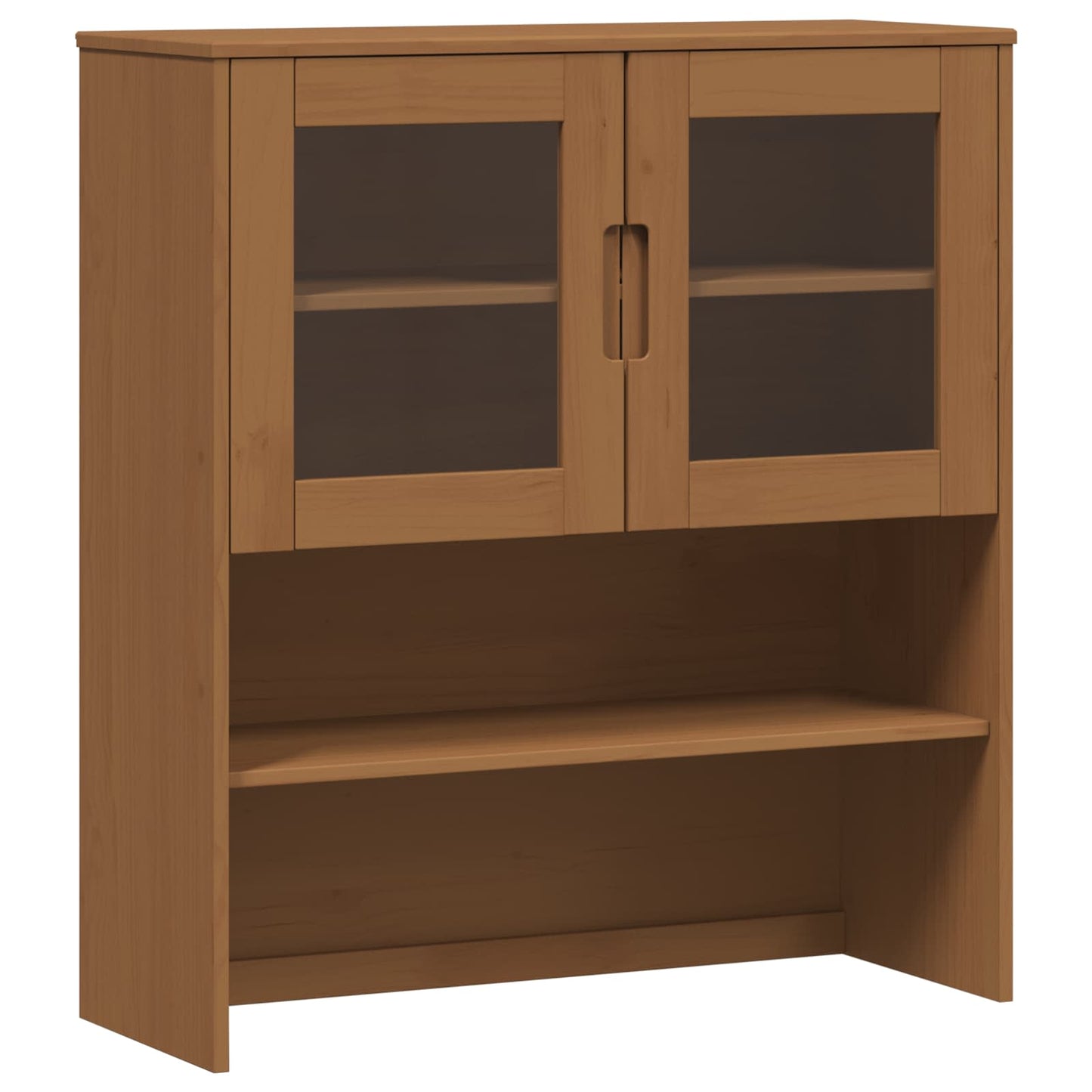 Hutch MOLDE Karamell 90 x 35 x 100 cm Massives Kiefernholz