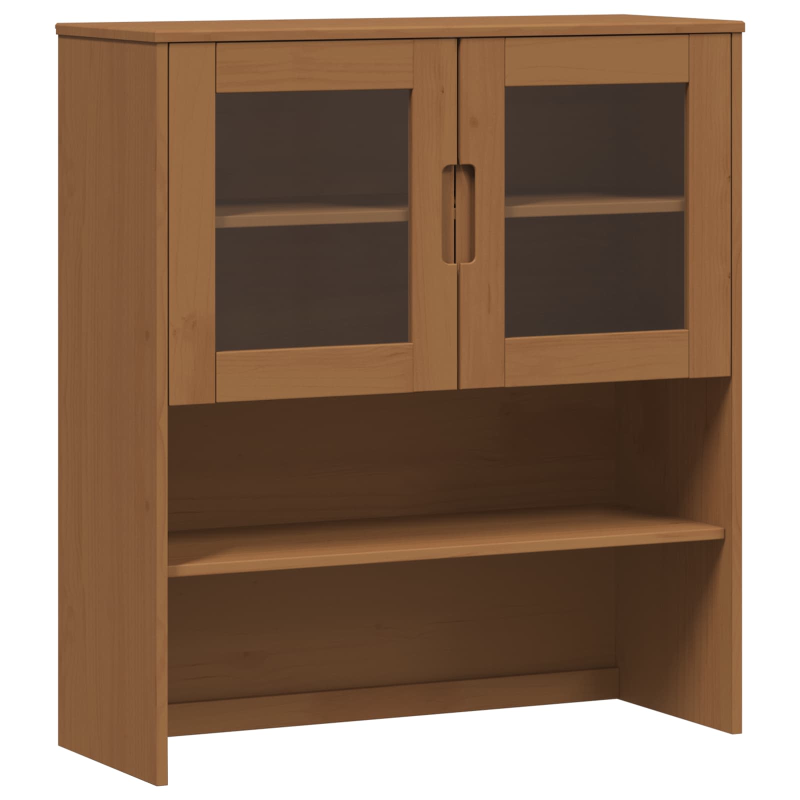 Hutch MOLDE Karamell 90 x 35 x 100 cm Massives Kiefernholz