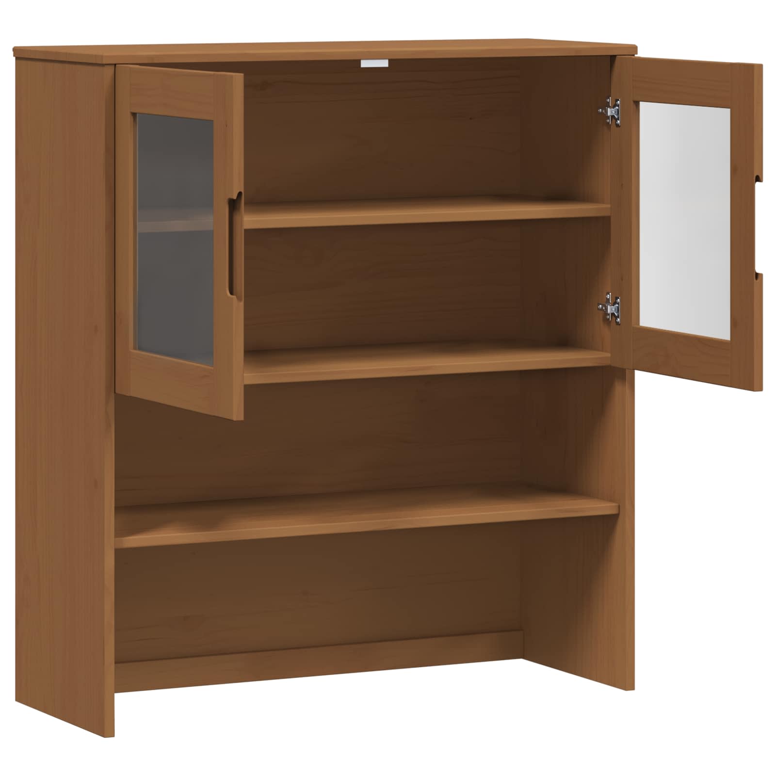 Hutch MOLDE Karamell 90 x 35 x 100 cm Massives Kiefernholz