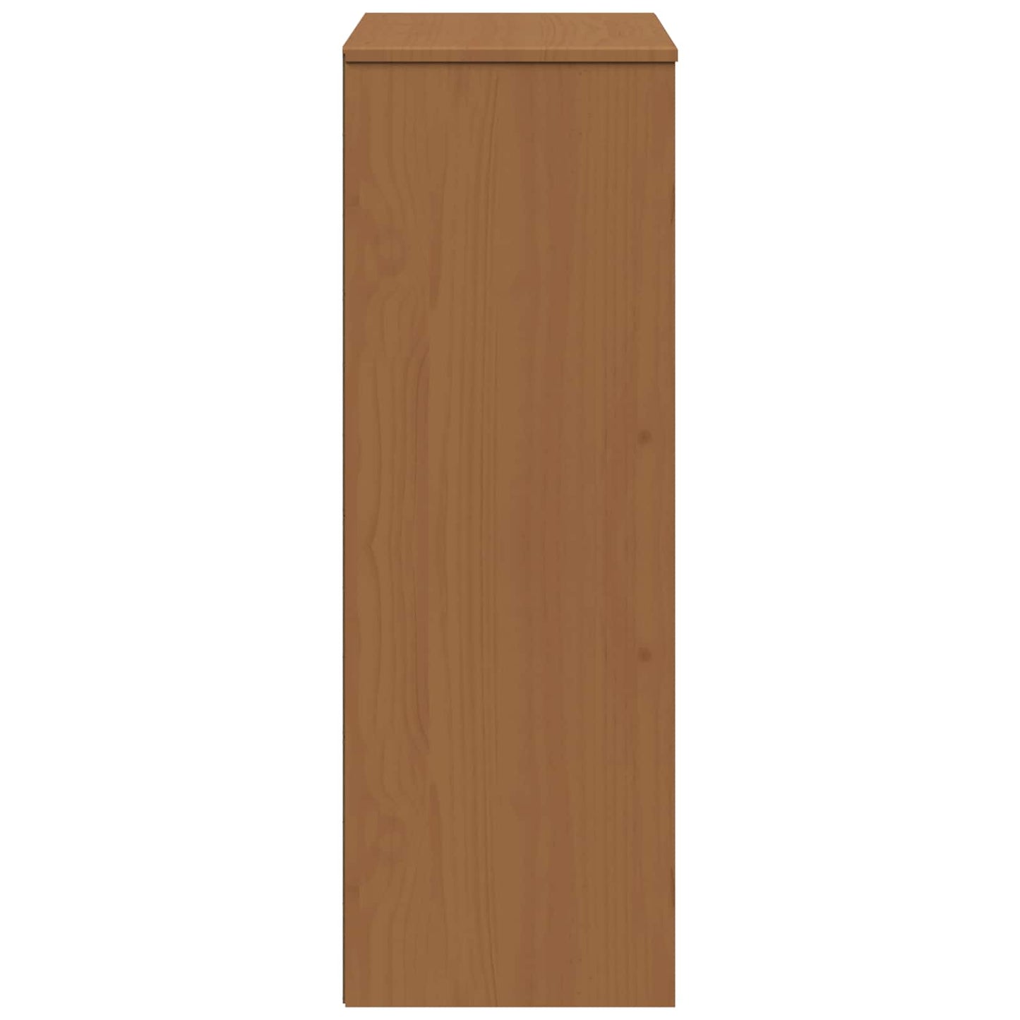 Hutch MOLDE Karamell 90 x 35 x 100 cm Massives Kiefernholz