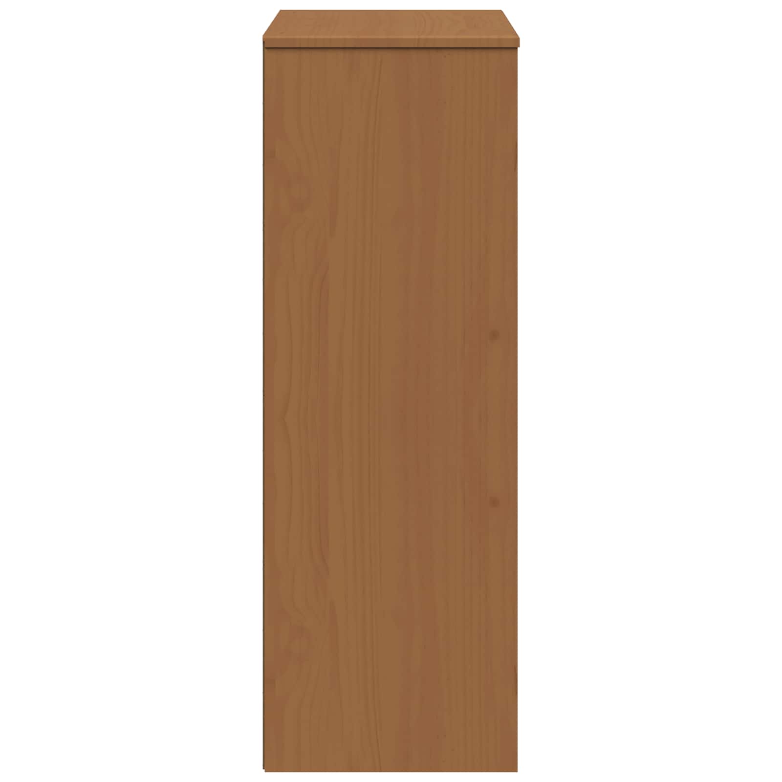 Hutch MOLDE Karamell 90 x 35 x 100 cm Massives Kiefernholz