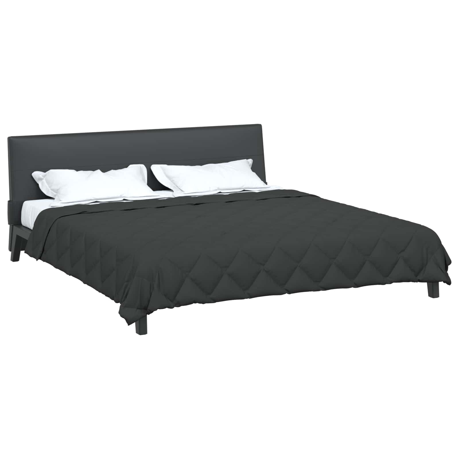Sommerdecke 220 x 240 cm Sommer 200 gsm Anthrazit
