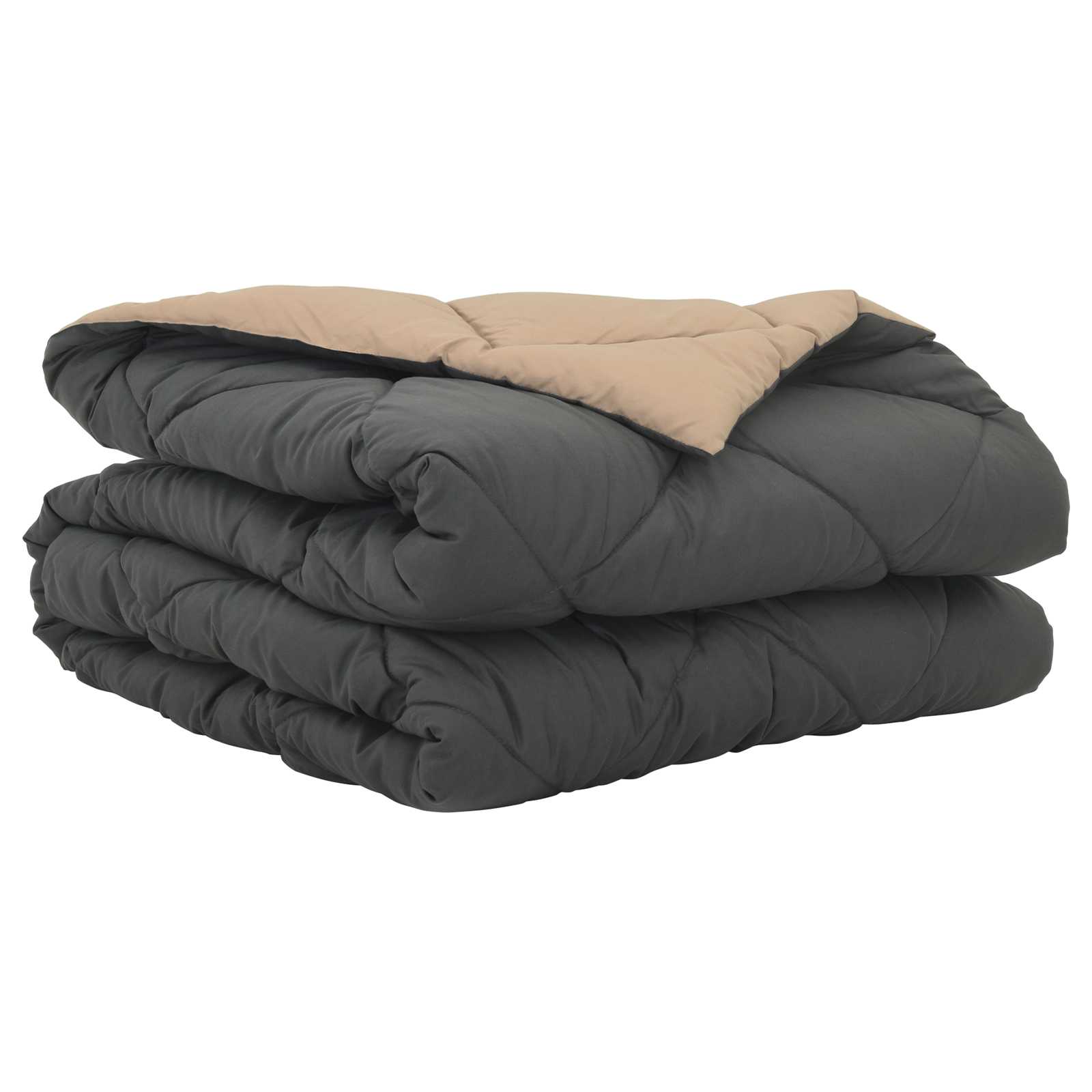 Sommerdecke 200 x 135 cm Sommer 200 gsm Anthrazit und Taupe