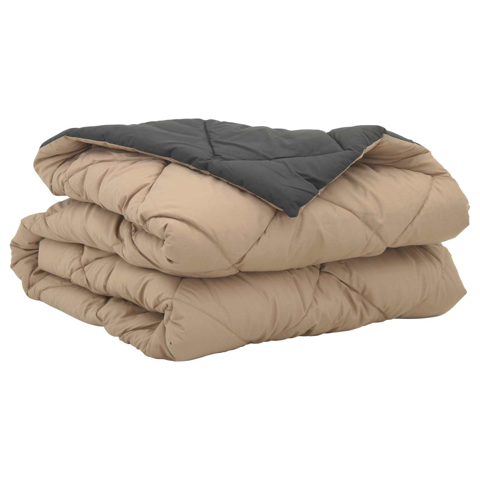 Sommerdecke 200 x 135 cm Sommer 200 gsm Anthrazit und Taupe