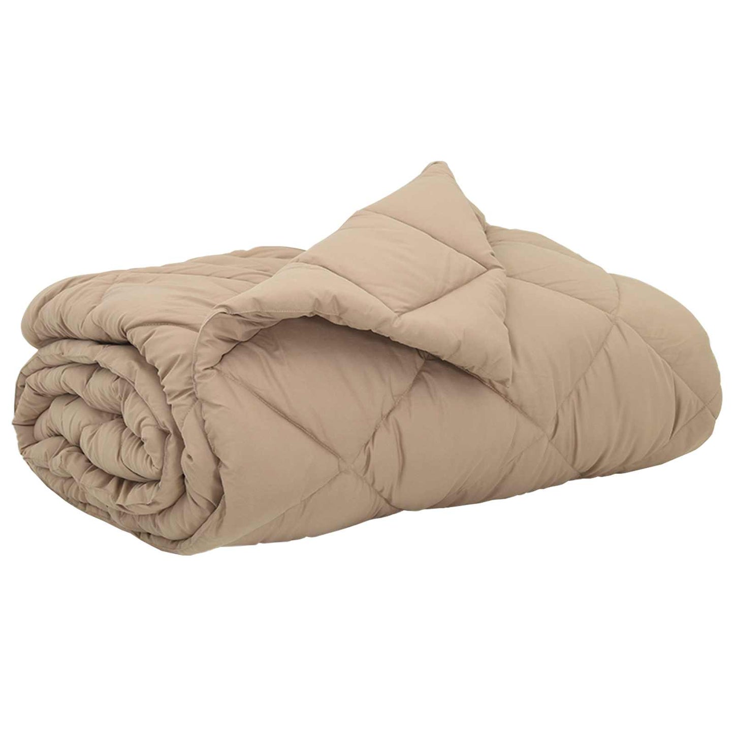 Sommerdecke 200 x 200 cm Sommer 200 gsm Taupe