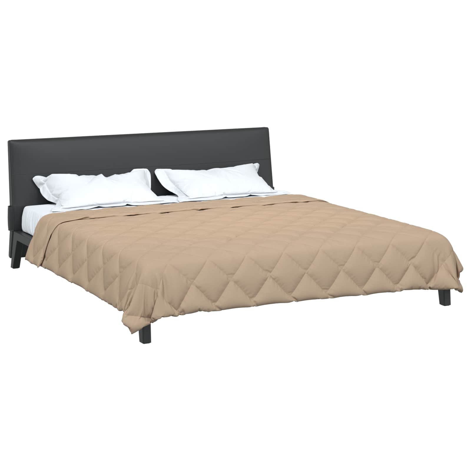 Sommerdecke 220 x 240 cm Sommer 200 gsm Taupe