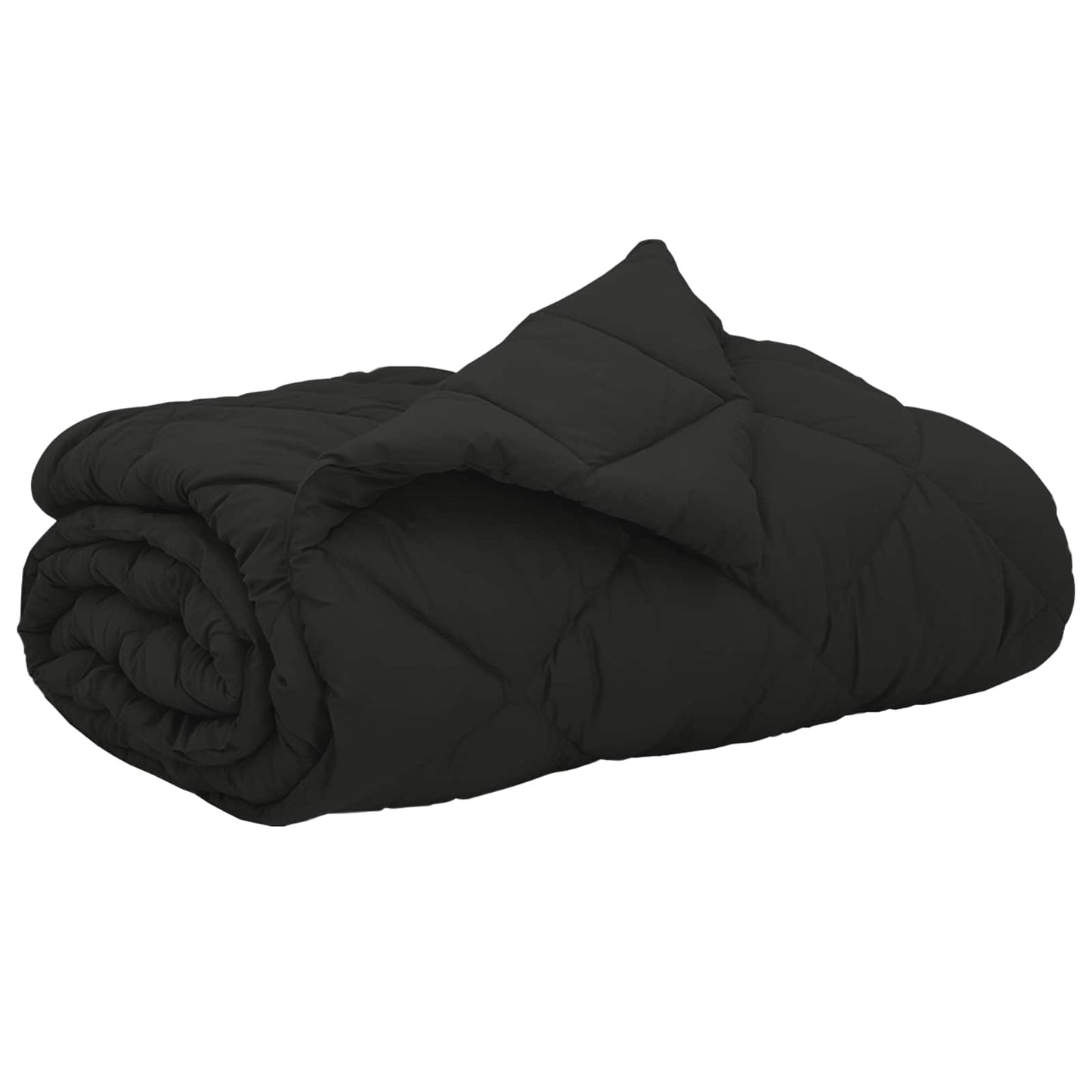 Sommerdecke 200 x 200 cm Sommer 200 gsm Schwarz