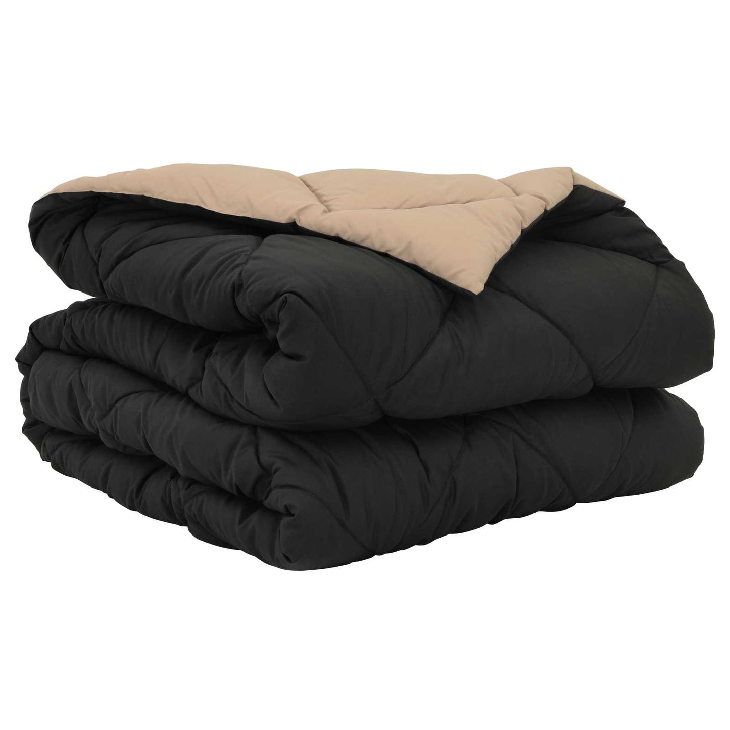 Sommerdecke 200 x 135 cm Sommer 200 gsm Schwarz und Taupe