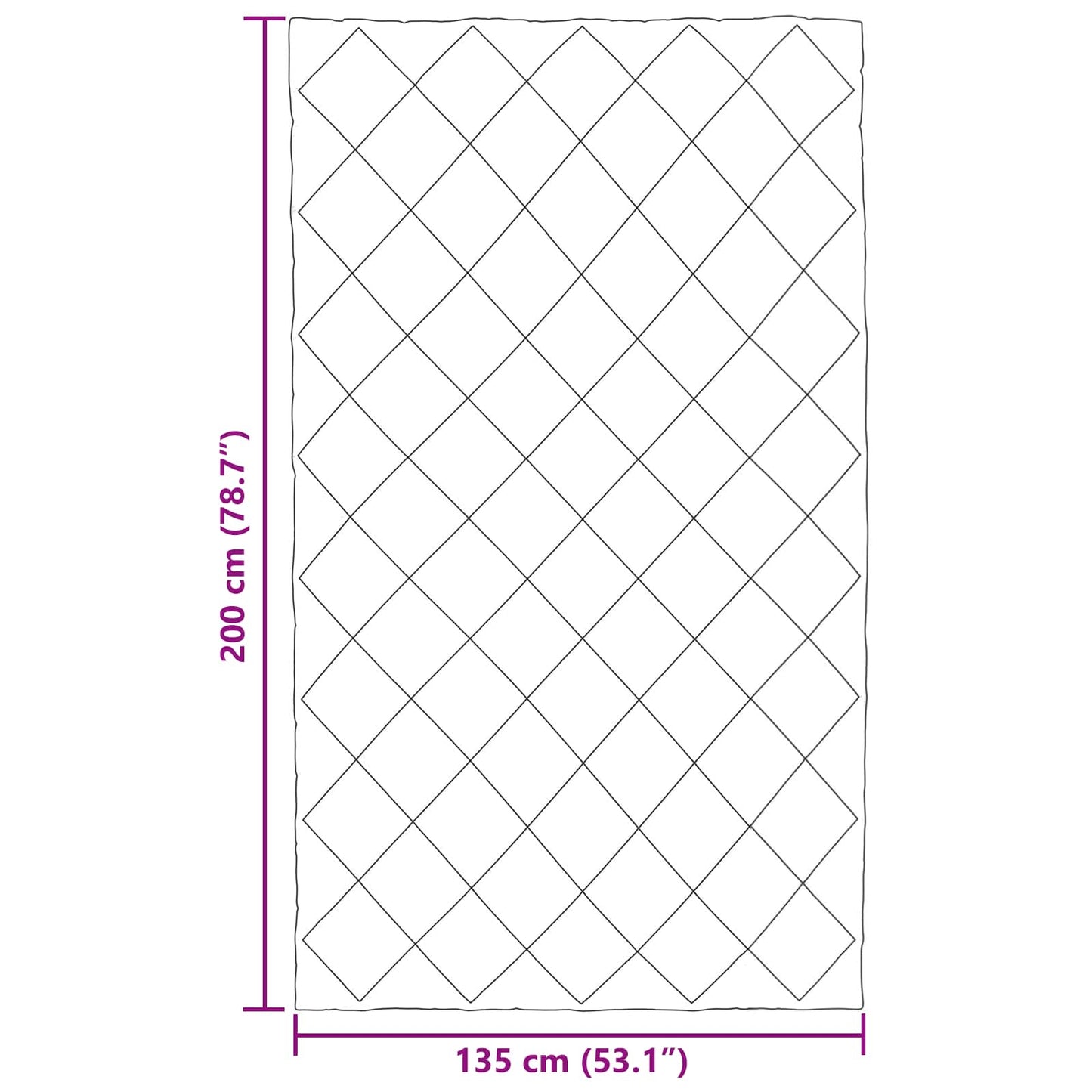 Sommerdecke 220 x 240 cm Sommer 200 gsm Hellgrau