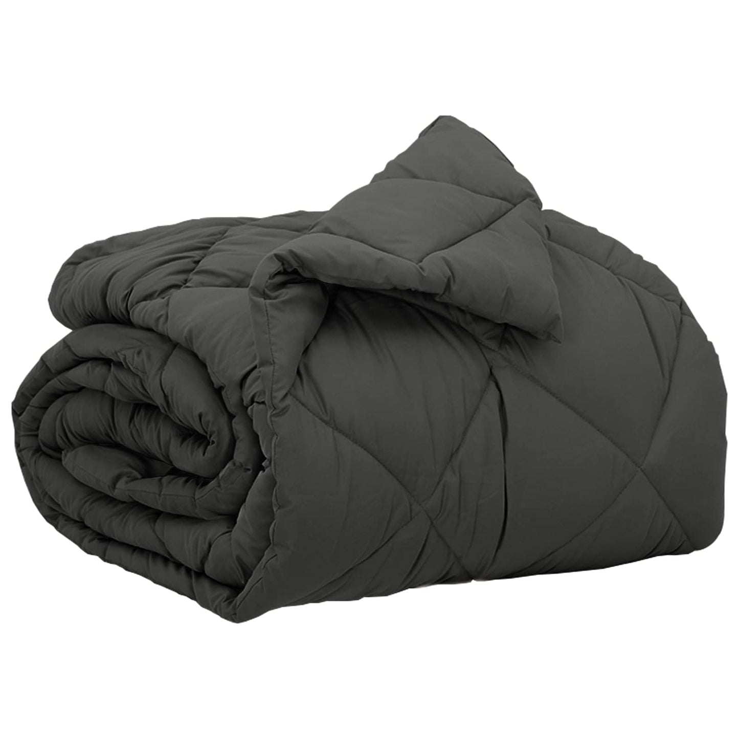 Ganzjahresbettdecke Anthrazit 135 x 200 cm Microfiber