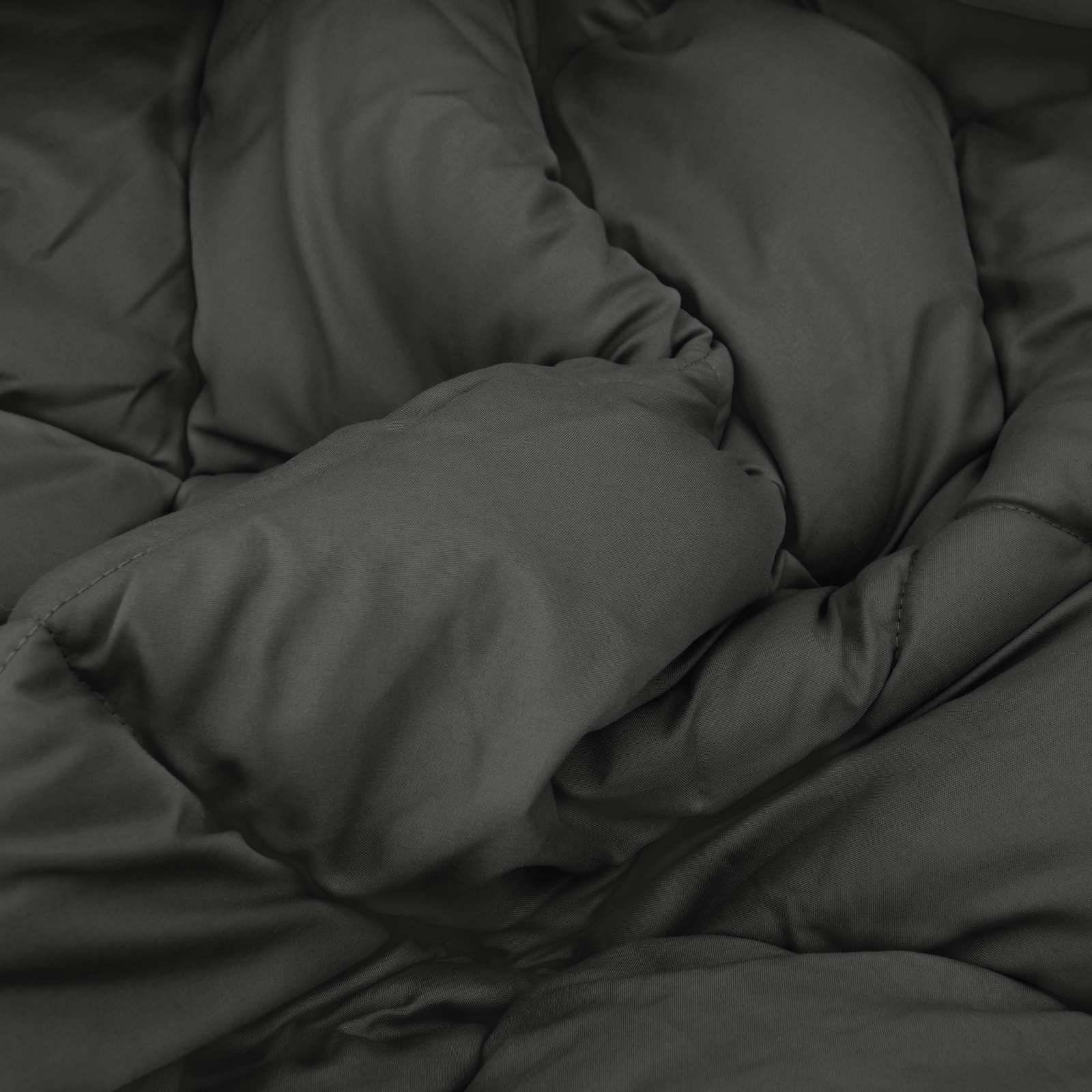 Ganzjahresbettdecke Anthrazit 220 x 240 cm Microfiber