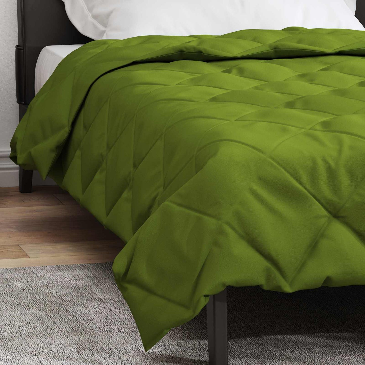 Ganzjahresbettdecke Grün 135 x 200 cm Microfiber