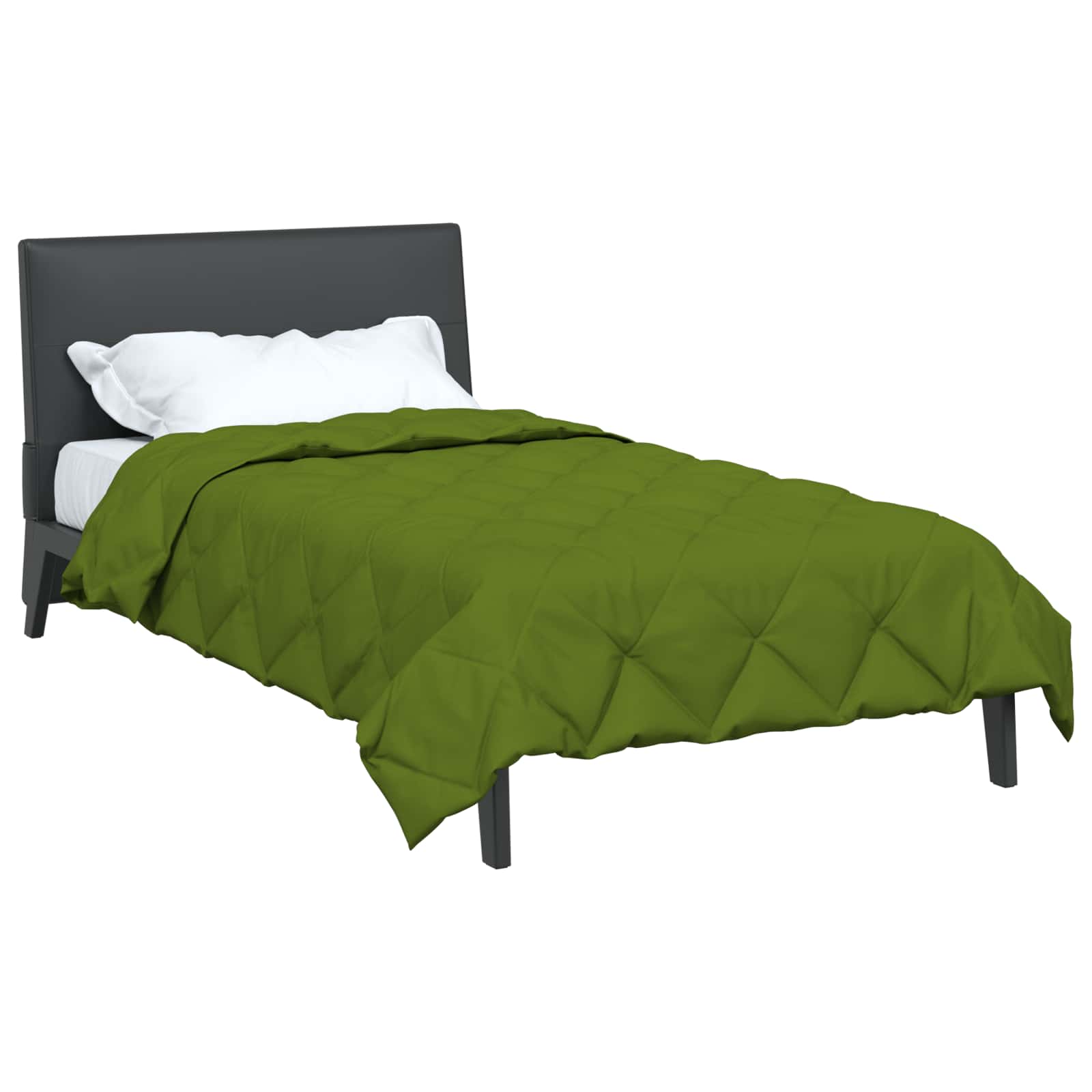 Ganzjahresbettdecke Grün 135 x 200 cm Microfiber