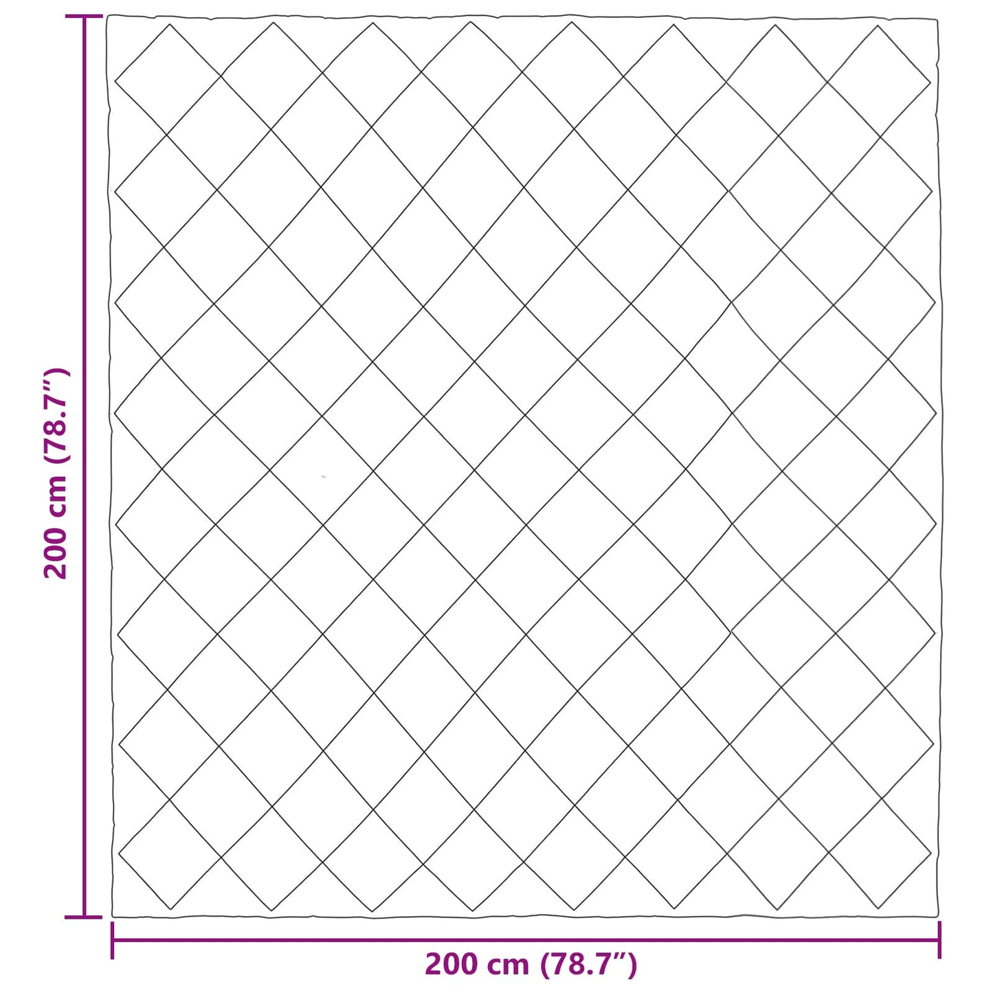 Ganzjahresbettdecke Grün und Anthrazit 200 x 200 cm Microfiber