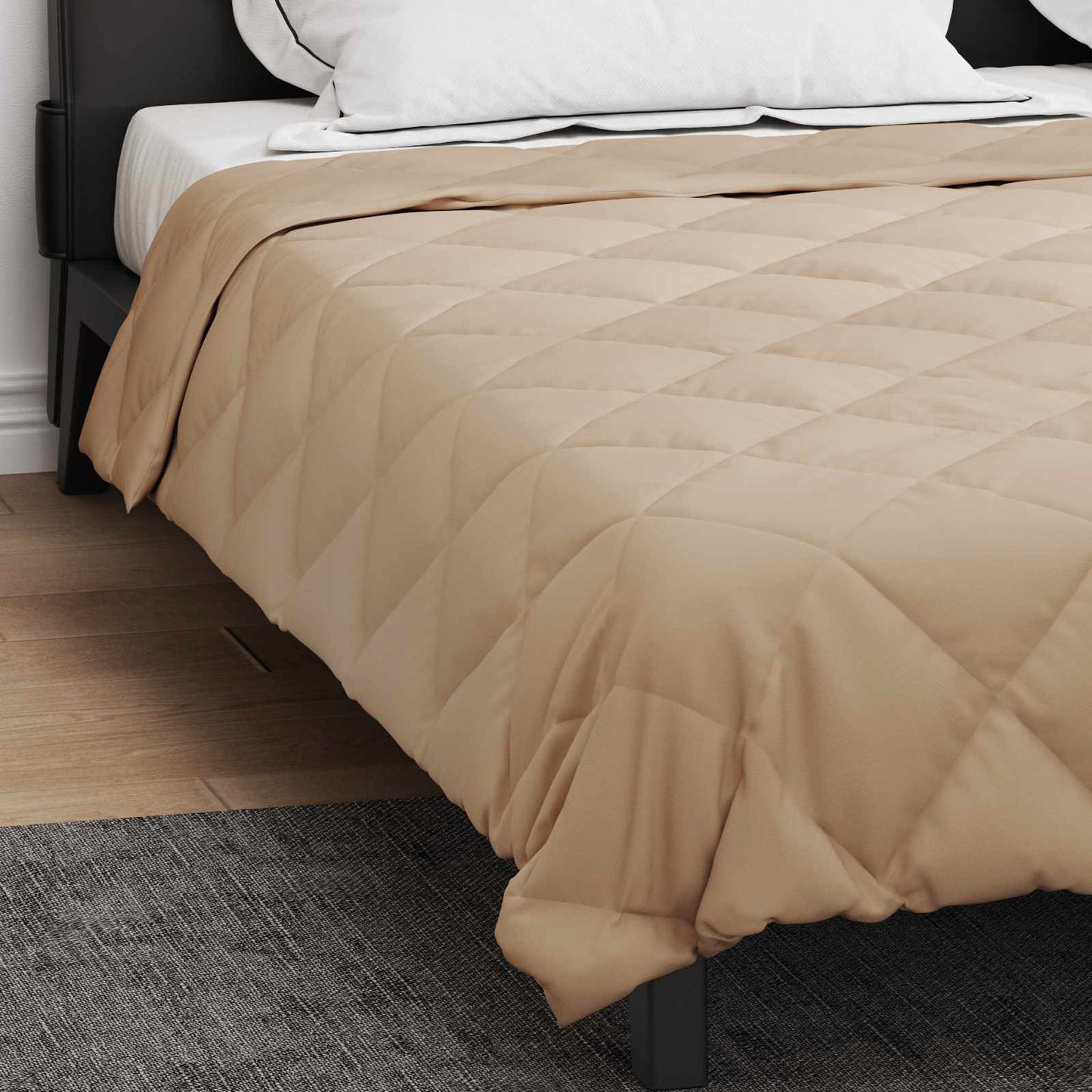 Ganzjahresbettdecke 200 x 200 cm 300 g/m² Taupe