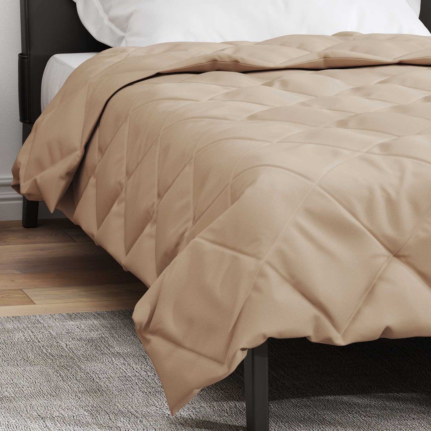 Ganzjahresbettdecke 155 x 220 cm 300 g/m² Taupe