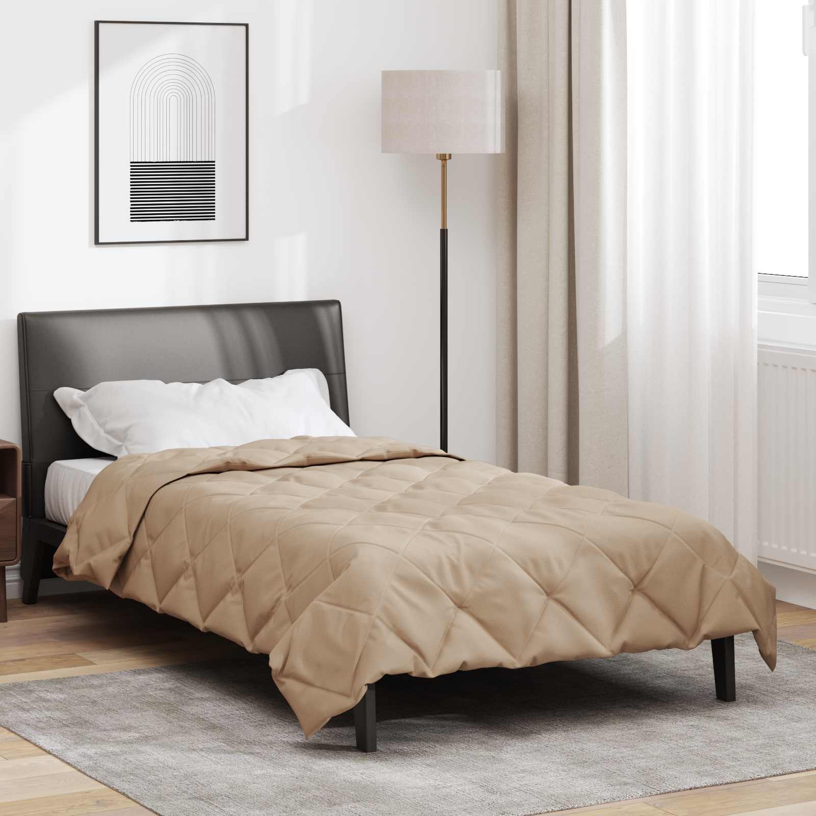Ganzjahresbettdecke 155 x 220 cm 300 g/m² Taupe
