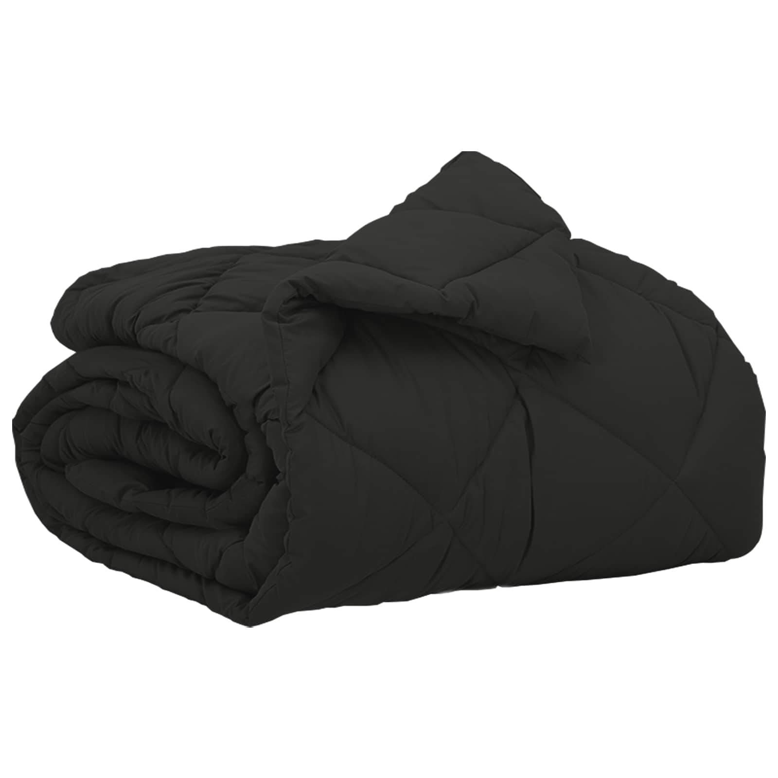 Ganzjahresbettdecke Schwarz 135 x 200 cm Microfiber