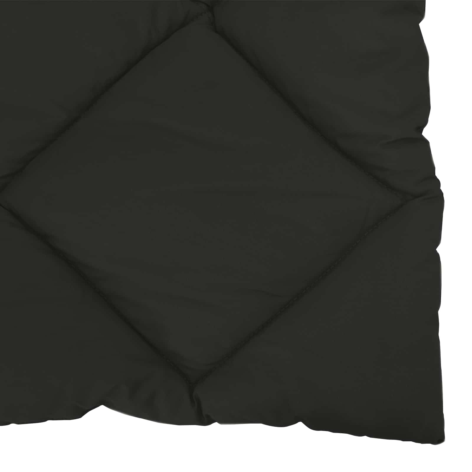 Ganzjahresbettdecke Schwarz 200 x 220 cm Microfiber