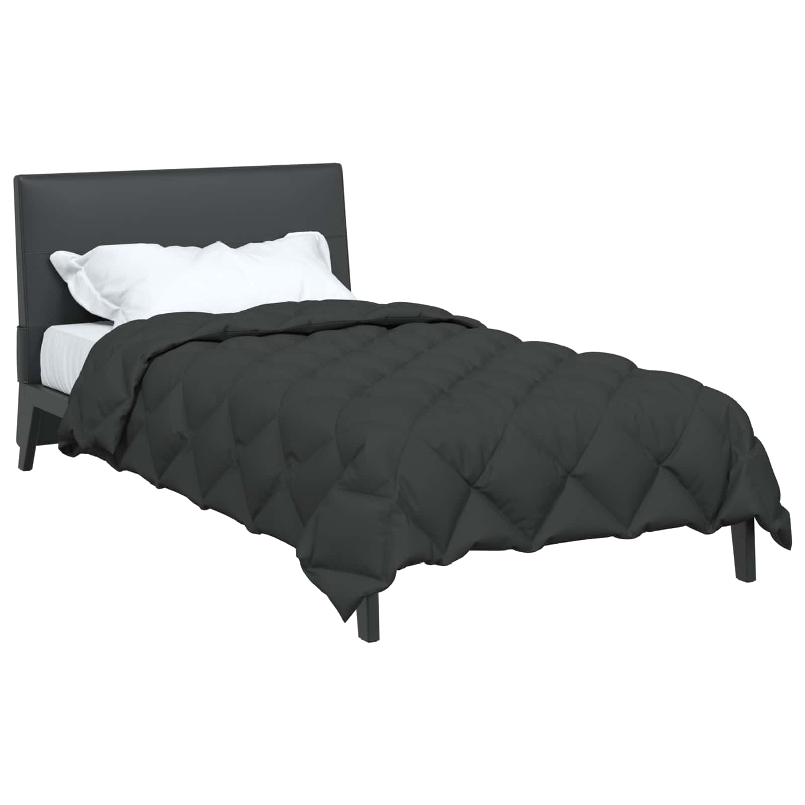Winterbettdecke 135 x 200 cm 450 g/m² Anthrazit
