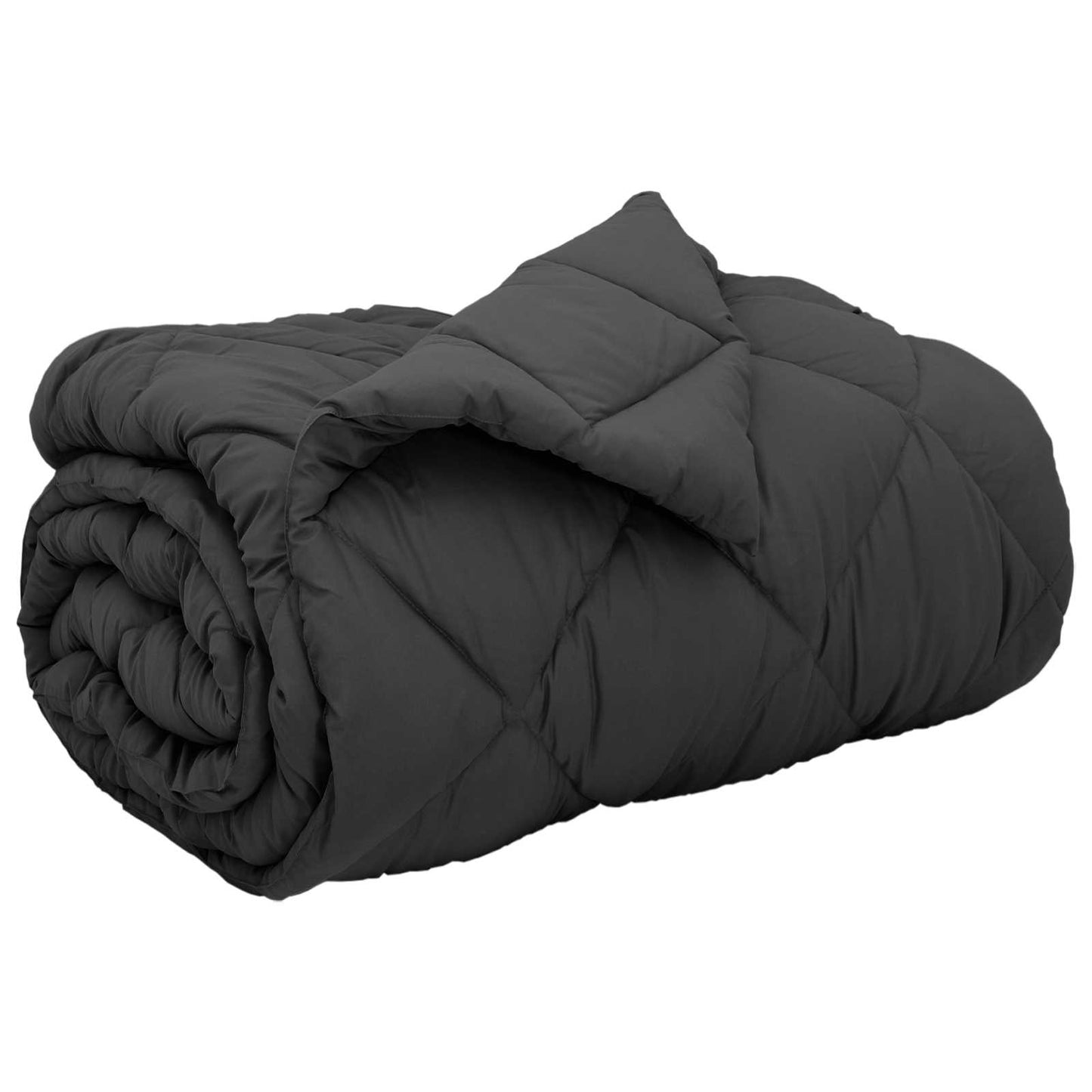 Winterbettdecke 140 x 200 cm 450 g/m² Anthrazit