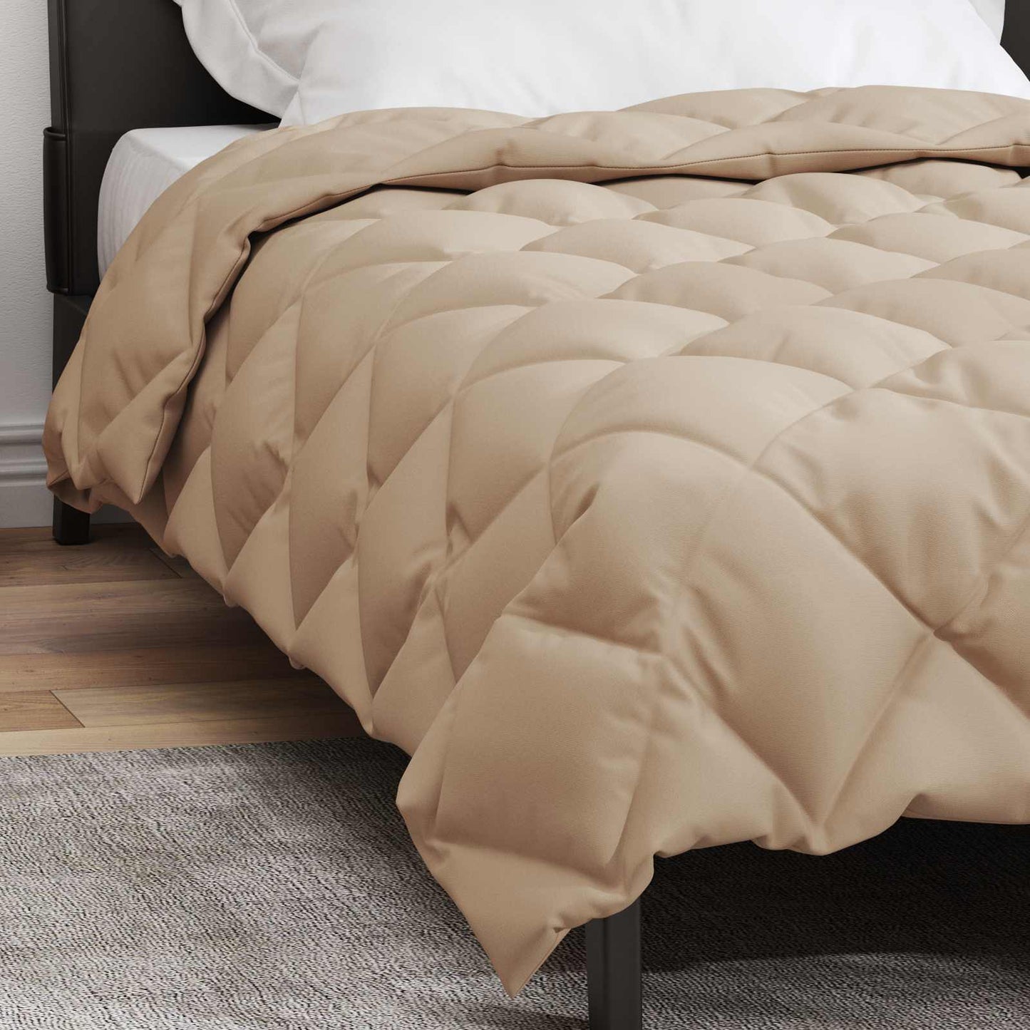 Winterbettdecke 135 x 200 cm 450 g/m² Taupe