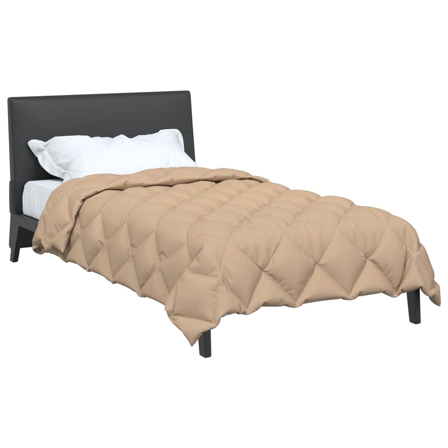 Winterbettdecke 155 x 220 cm 450 g/m² Taupe