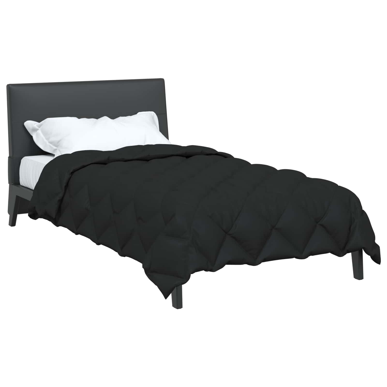 Winterbettdecke 155 x 220 cm 450 g/m² Schwarz