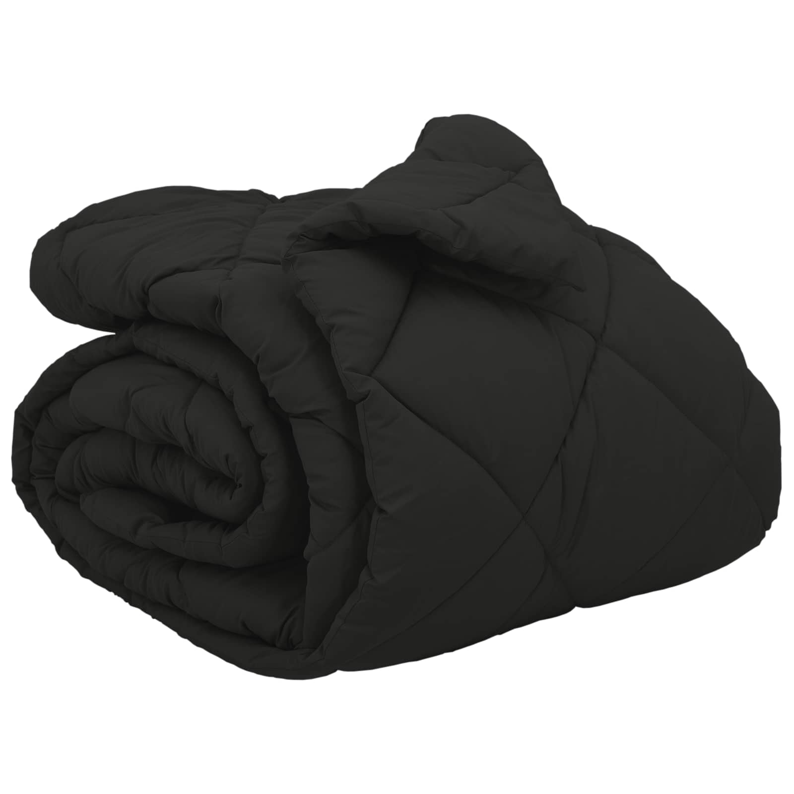 Winterbettdecke 220 x 240 cm 450 g/m² Schwarz