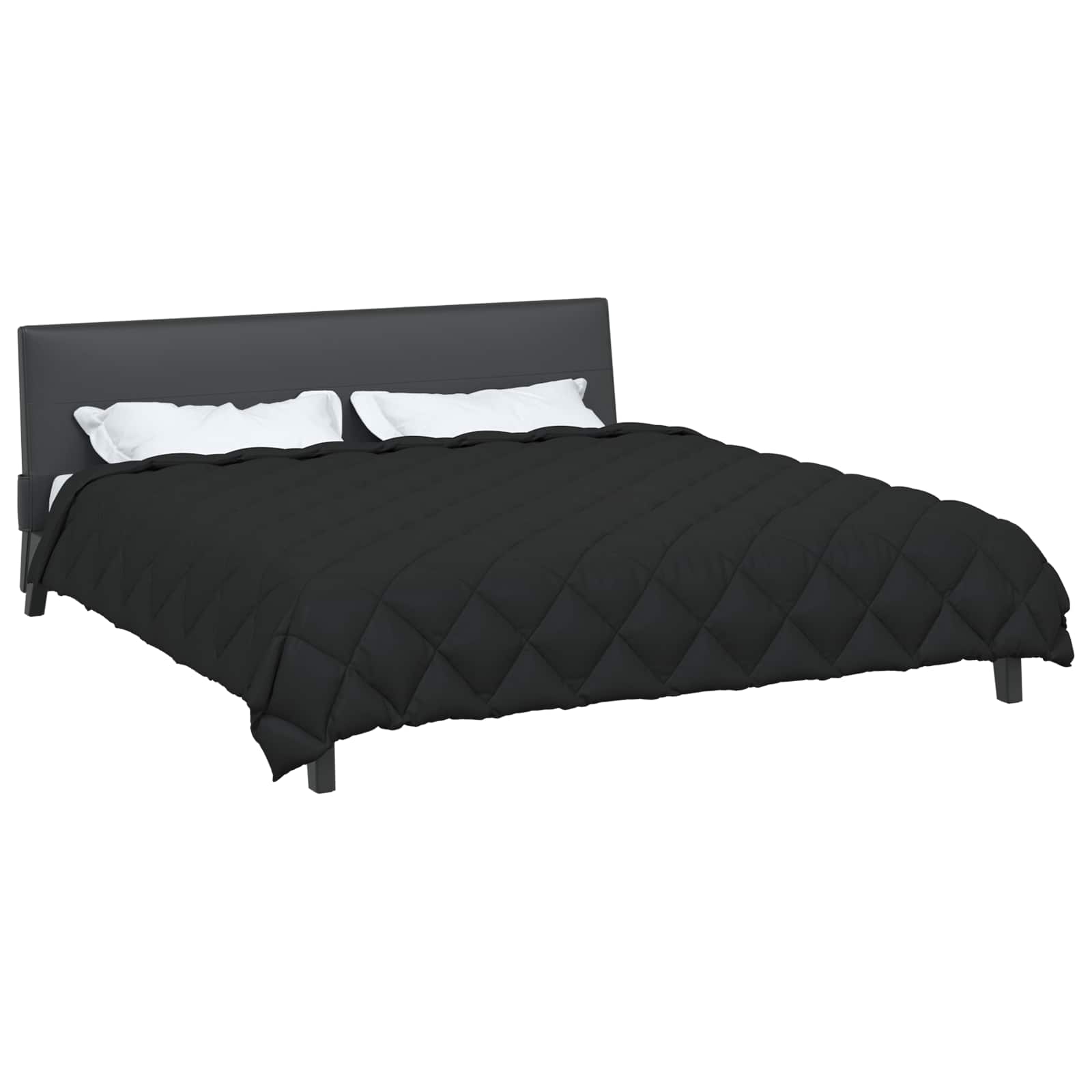 Winterbettdecke 220 x 240 cm 450 g/m² Schwarz