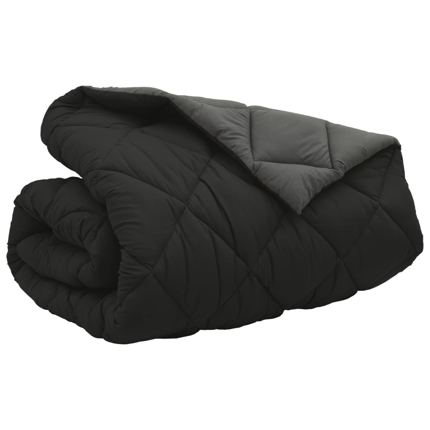 Winterbettdecke 200 x 220 cm 450 g/m² Schwarz und Anthrazit